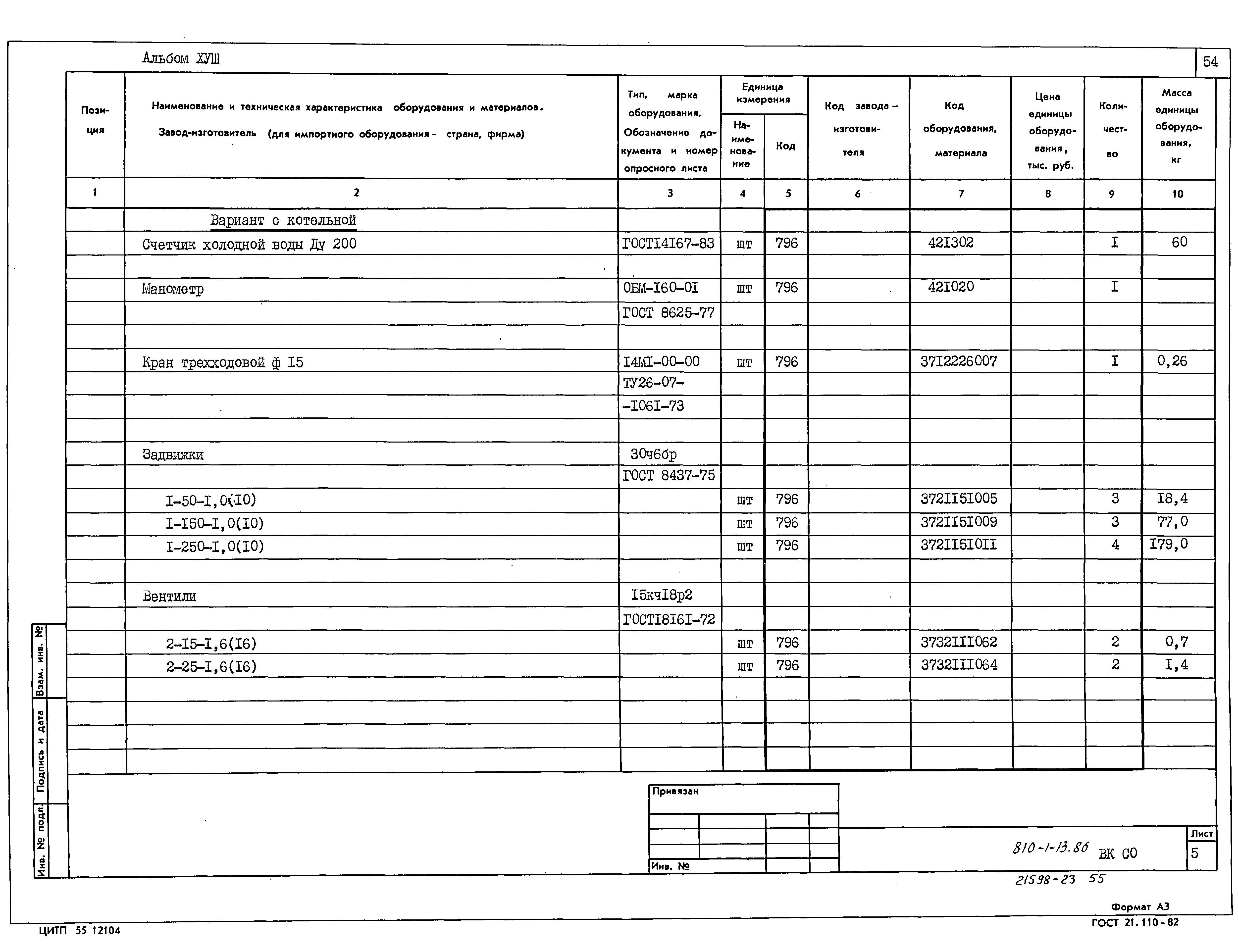 Типовой проект 810-1-13.86