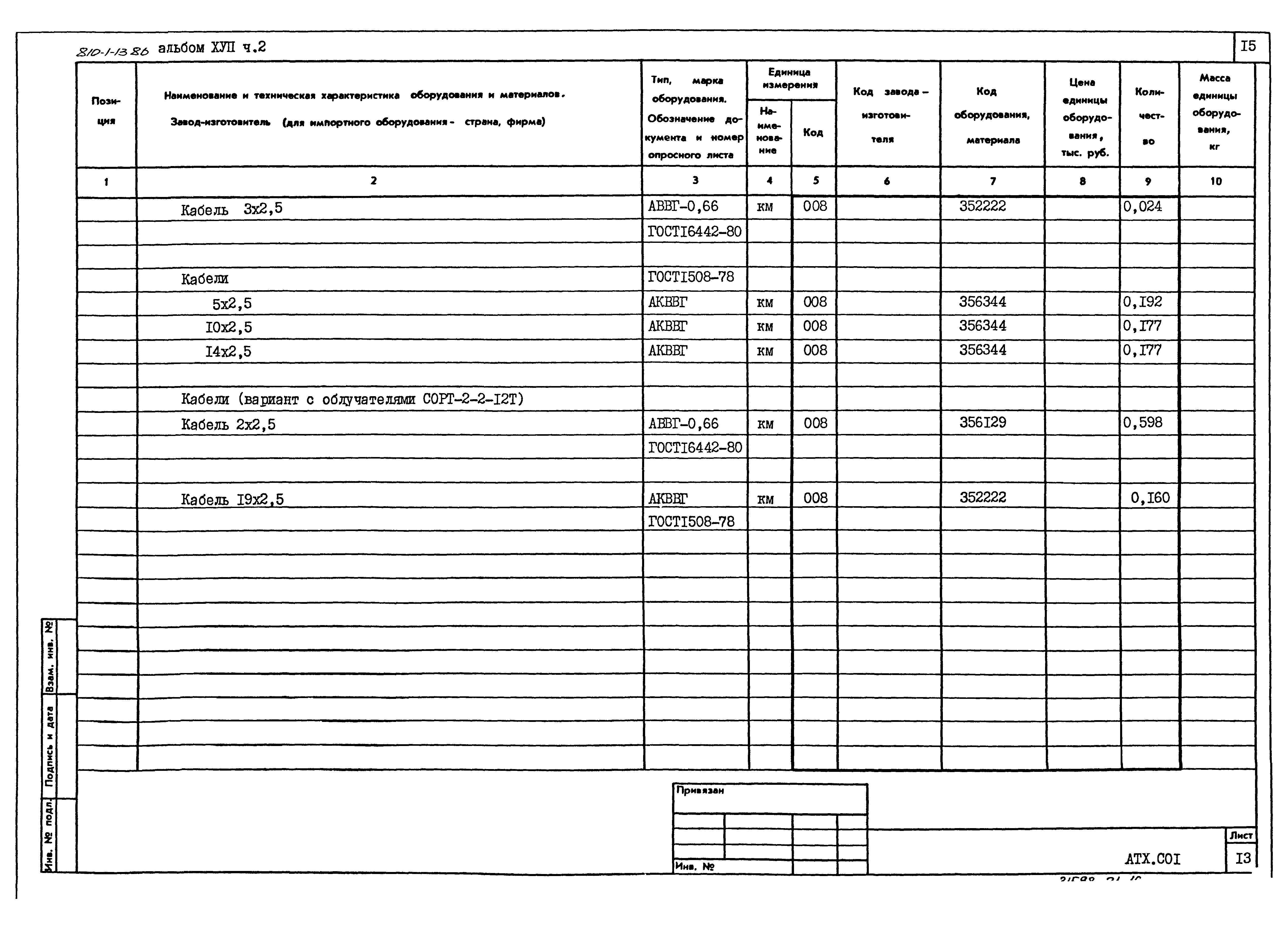 Типовой проект 810-1-13.86