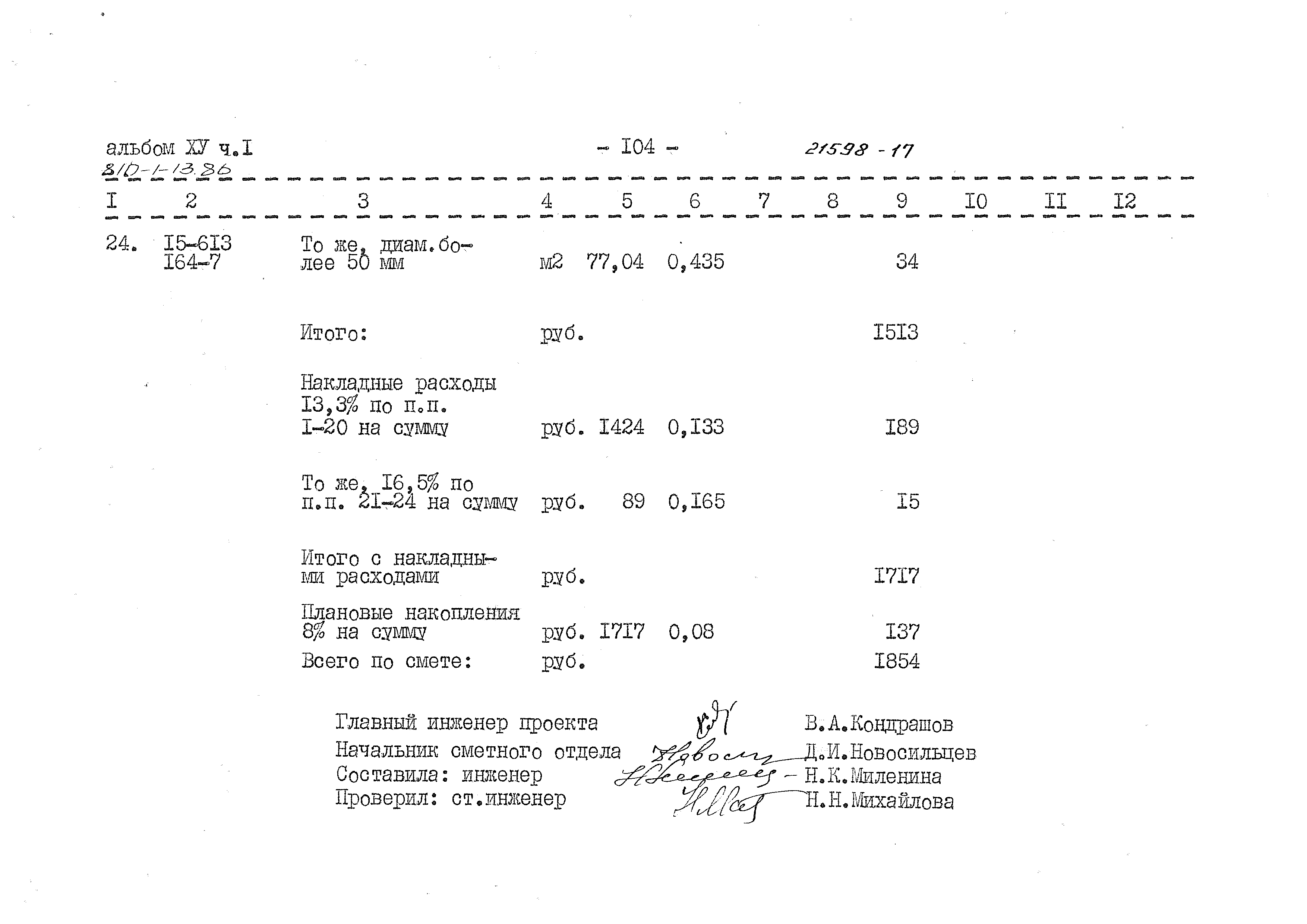 Типовой проект 810-1-13.86