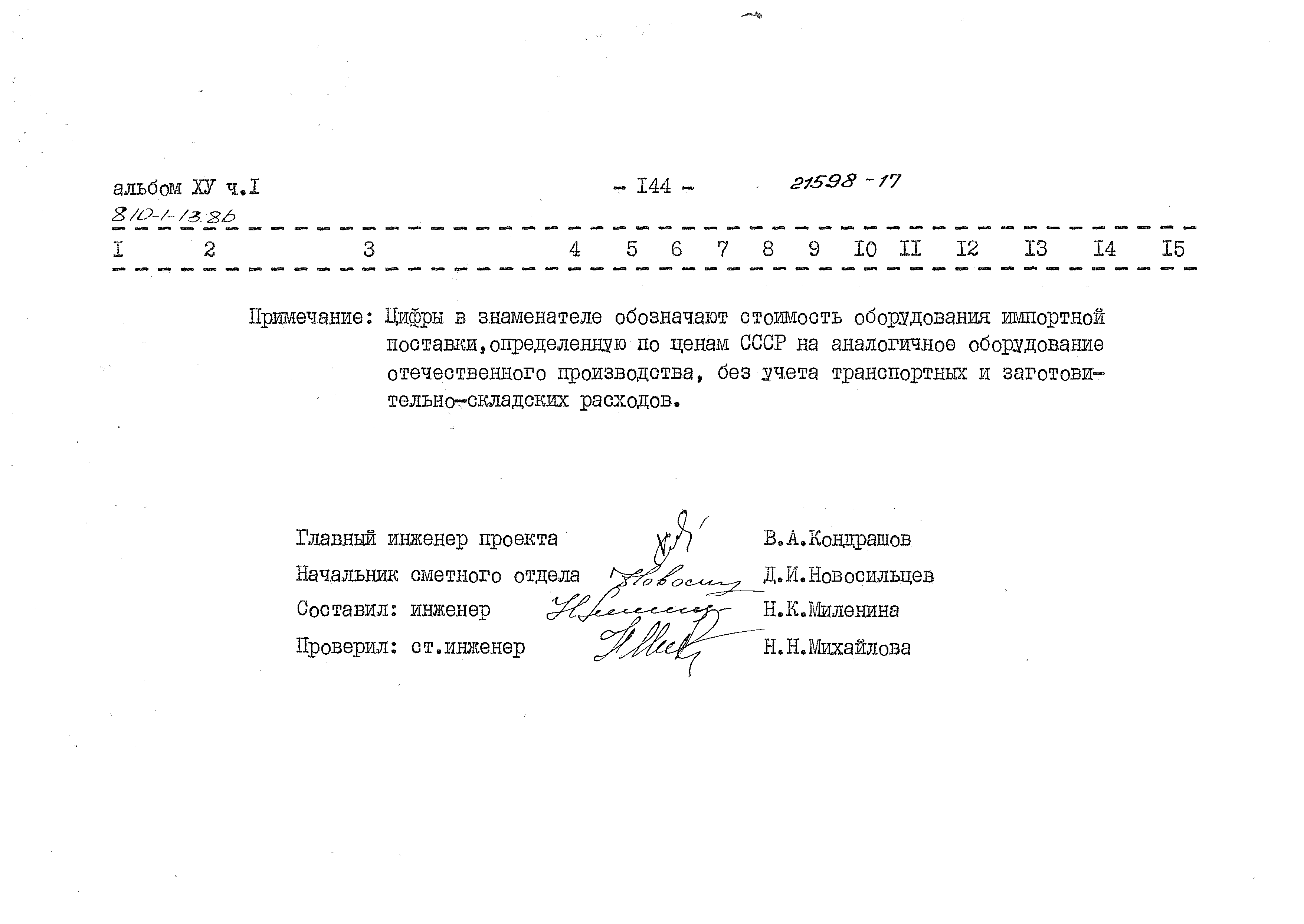 Типовой проект 810-1-13.86