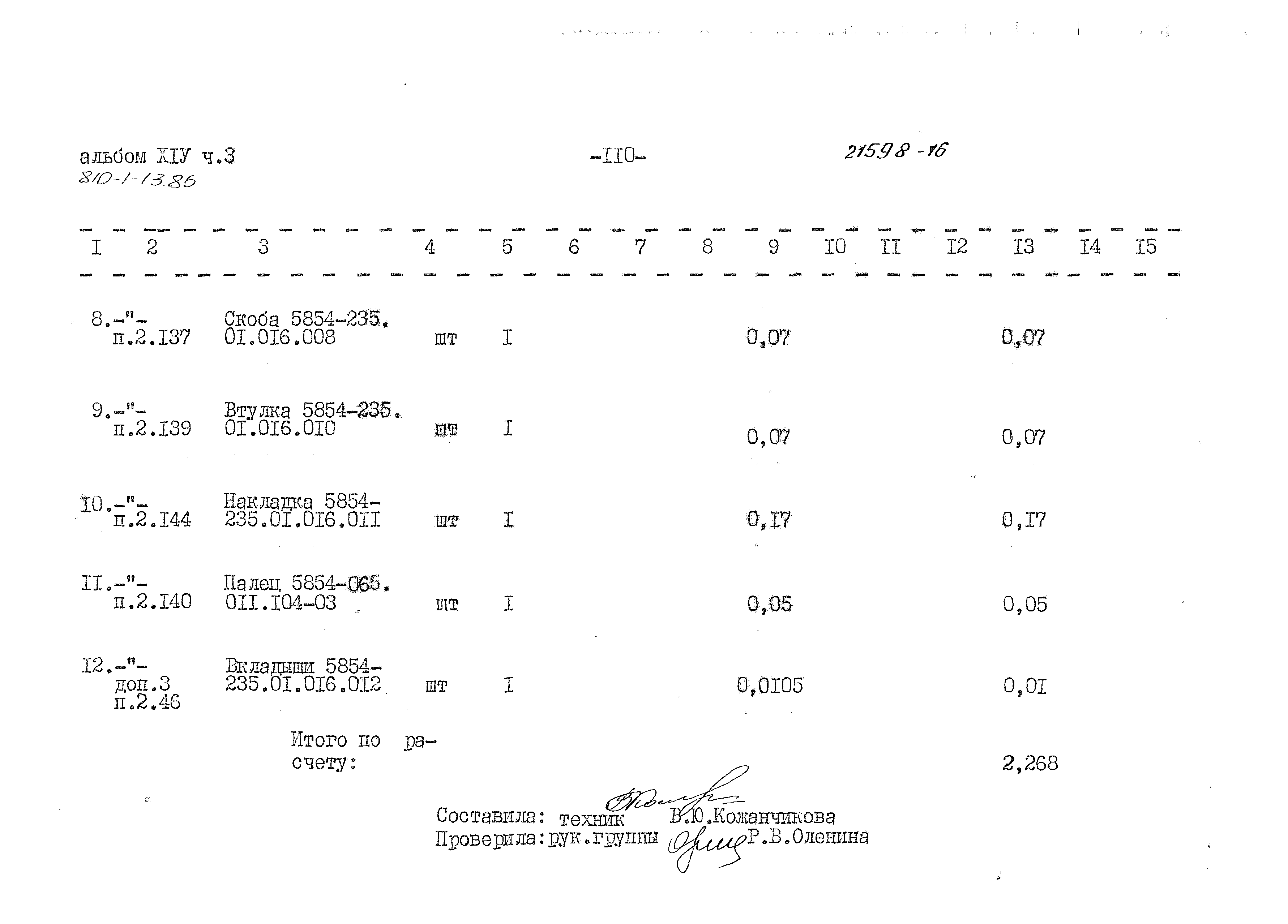 Типовой проект 810-1-13.86