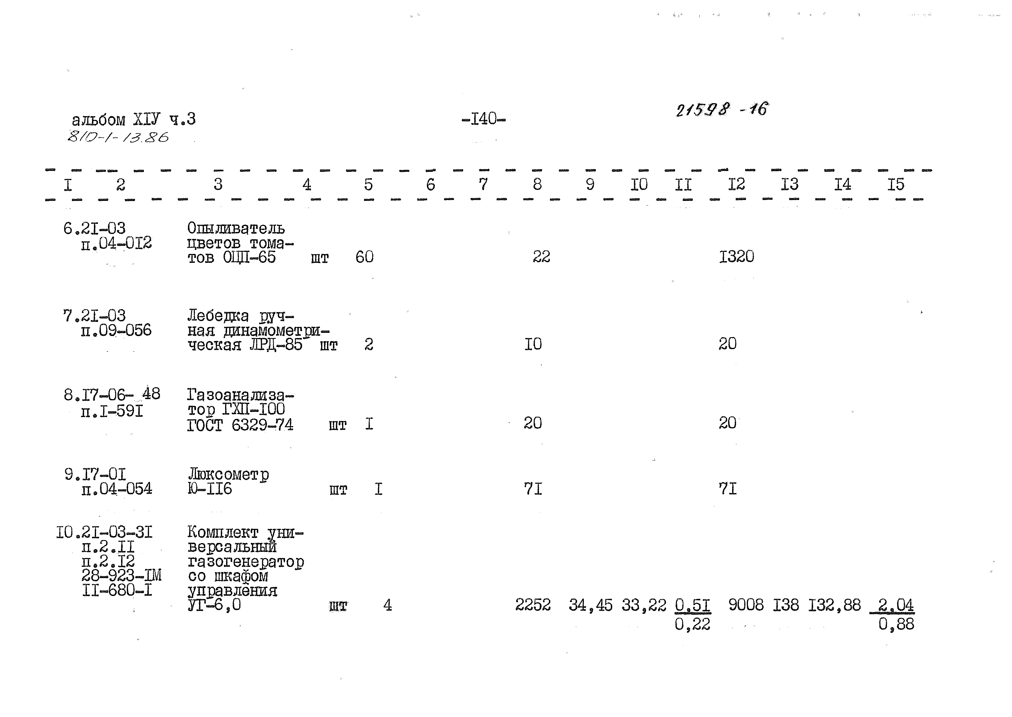 Типовой проект 810-1-13.86