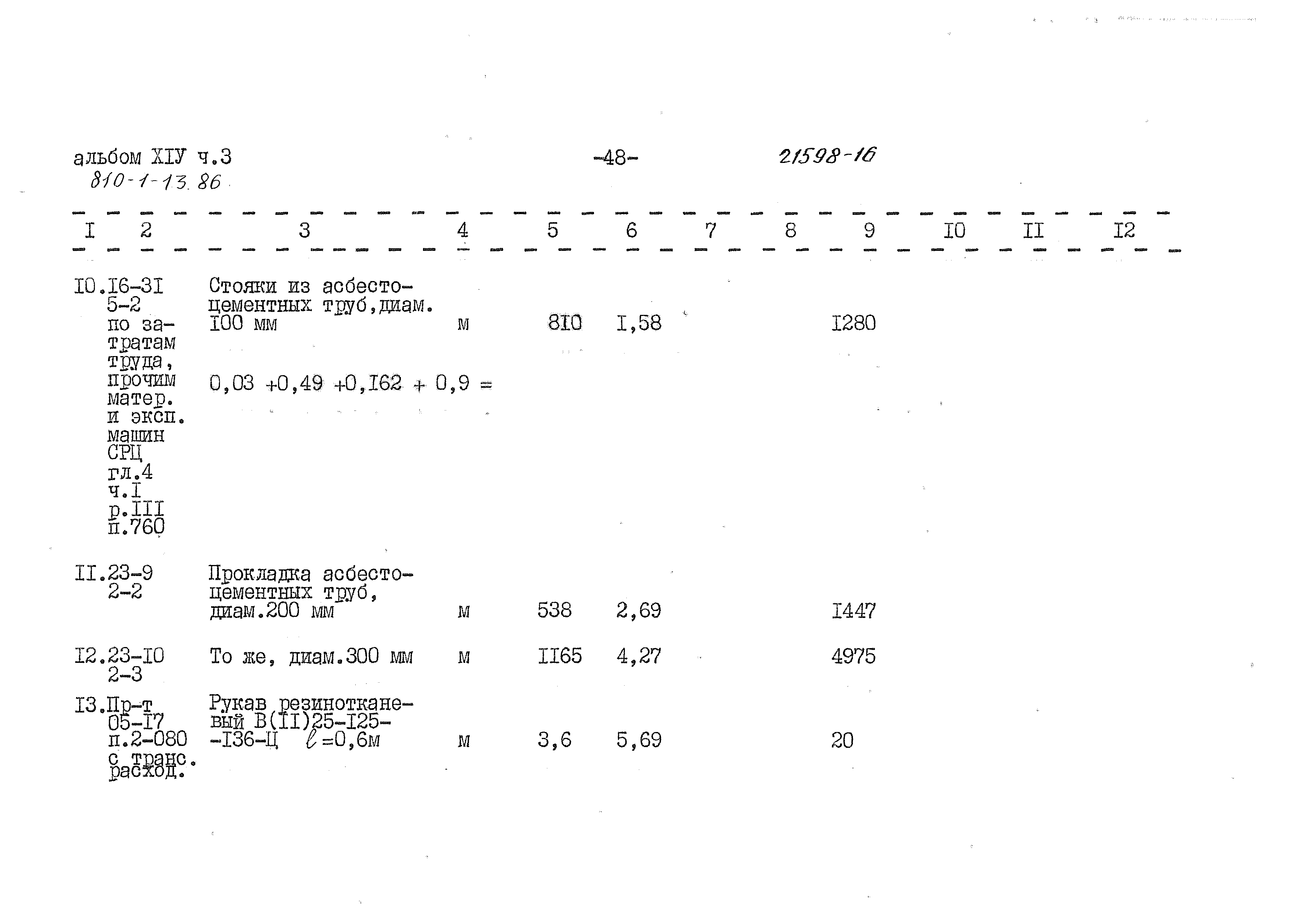 Типовой проект 810-1-13.86