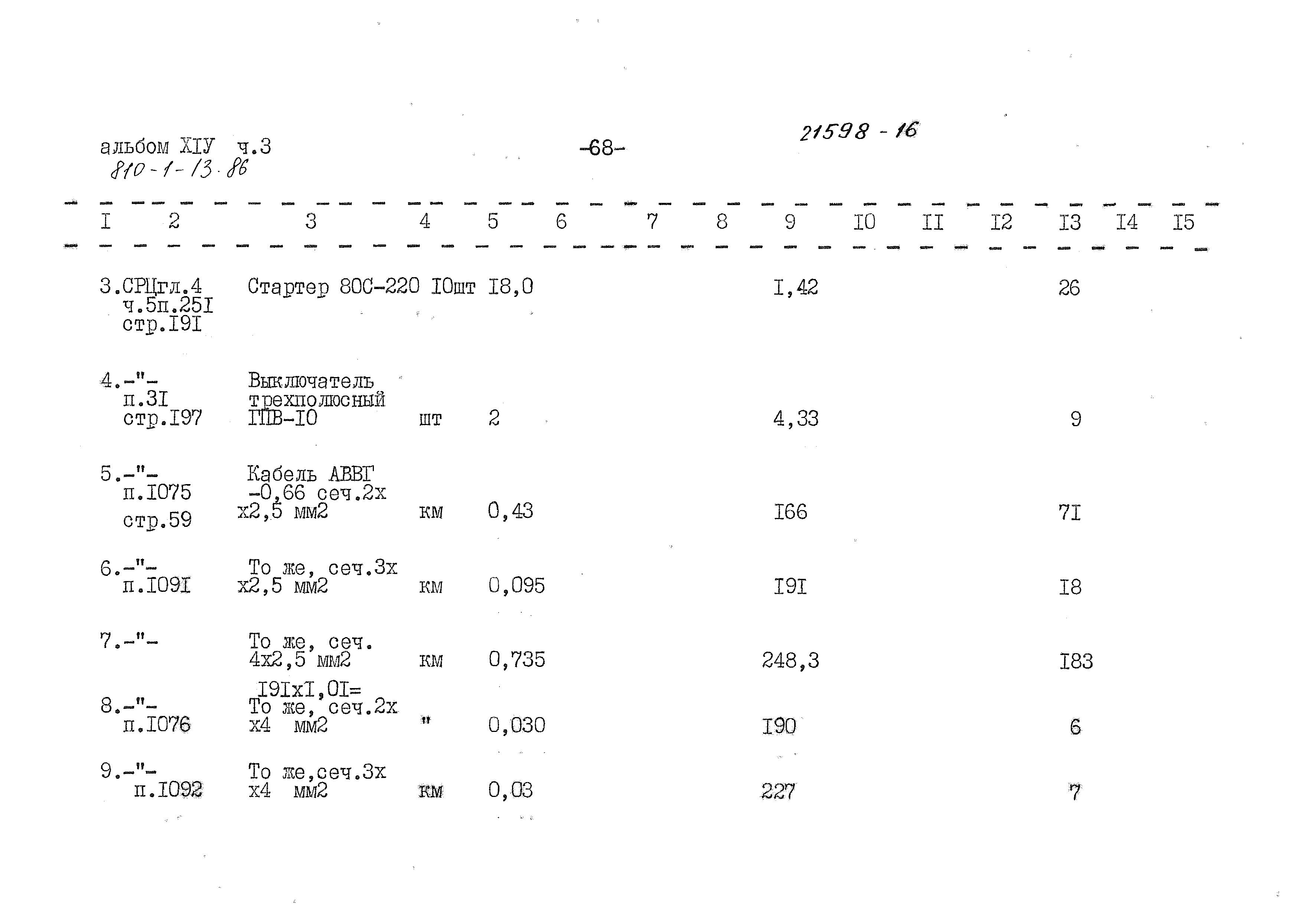 Типовой проект 810-1-13.86