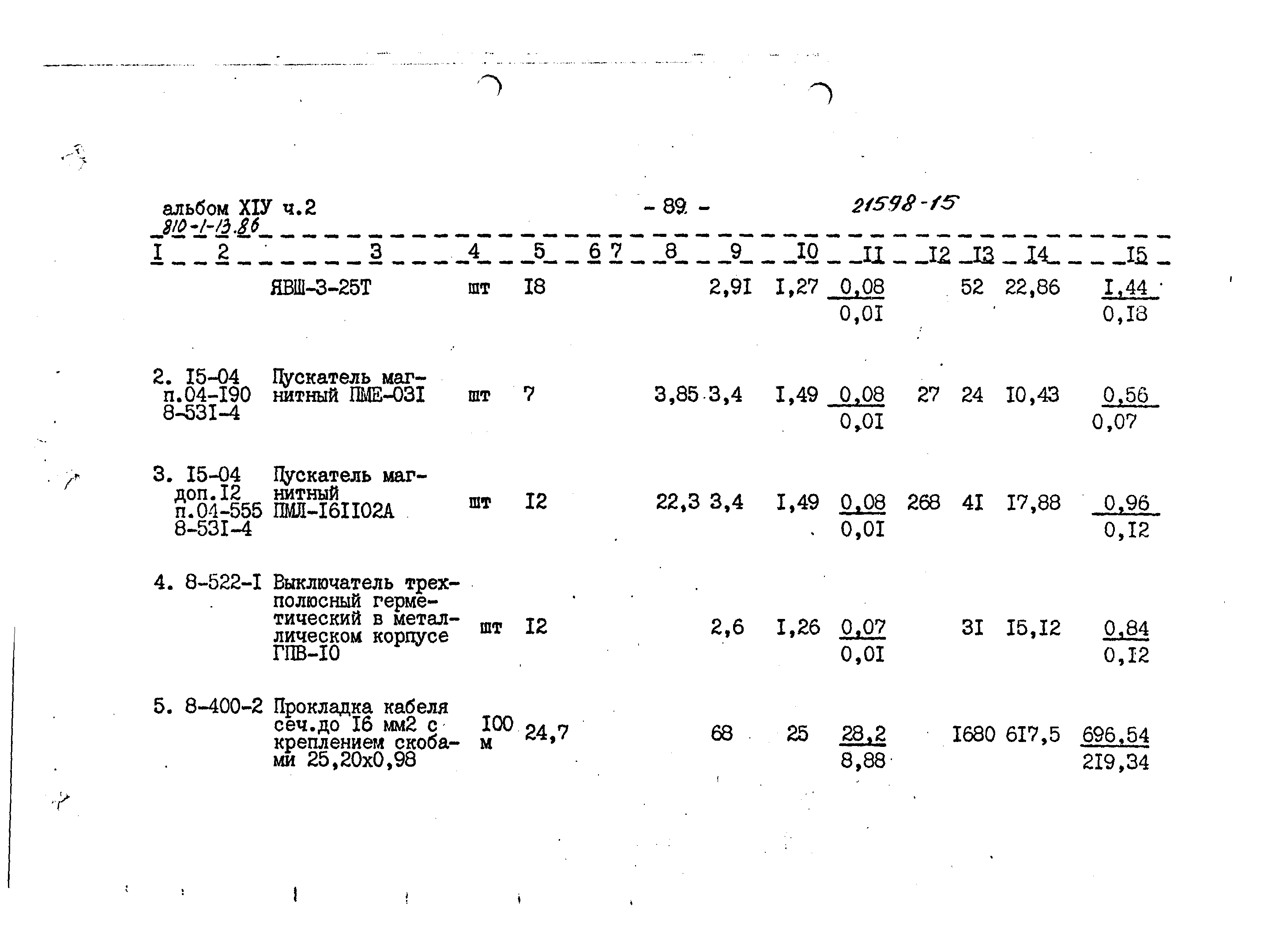 Типовой проект 810-1-13.86