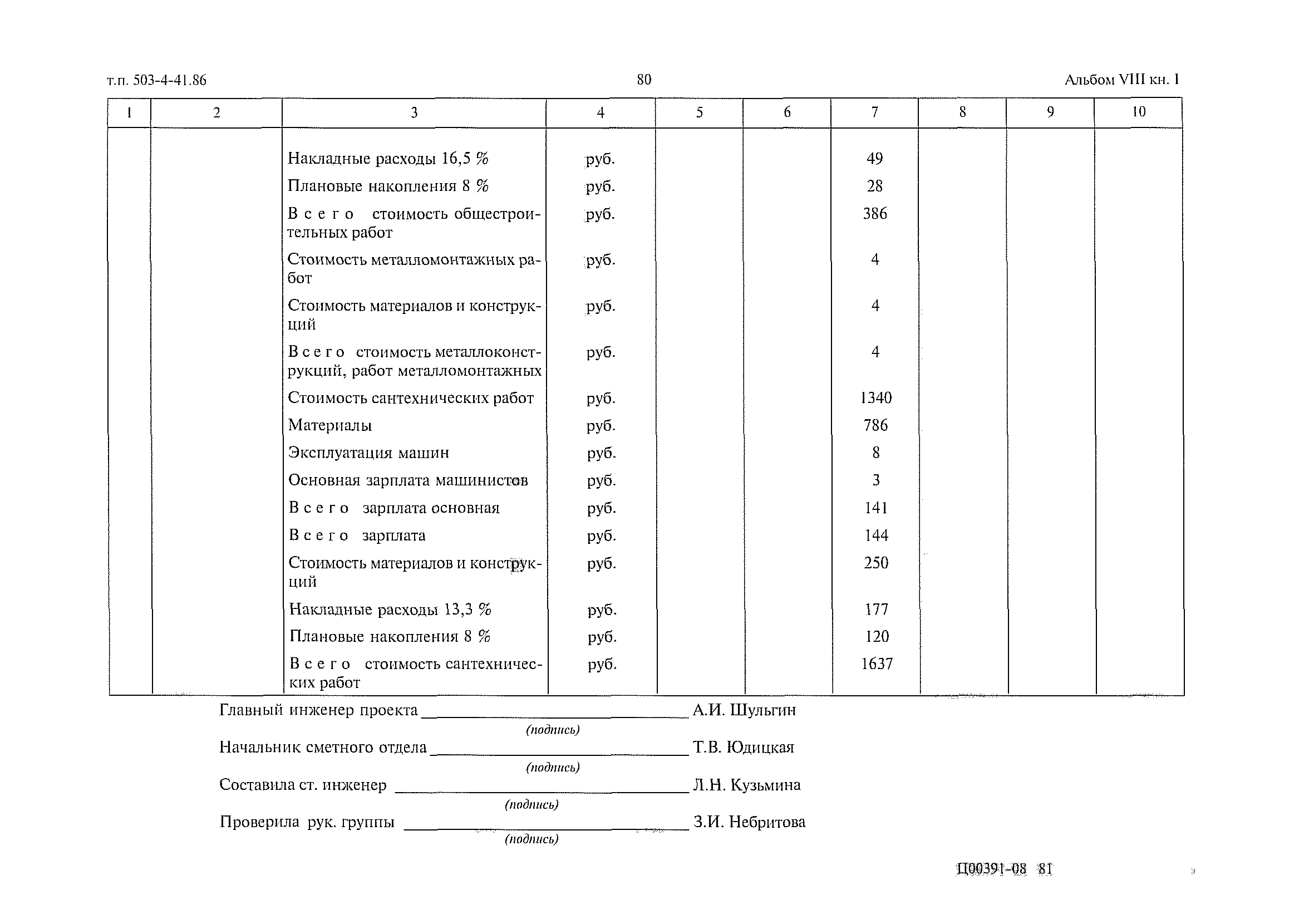 Типовой проект 503-4-41.86
