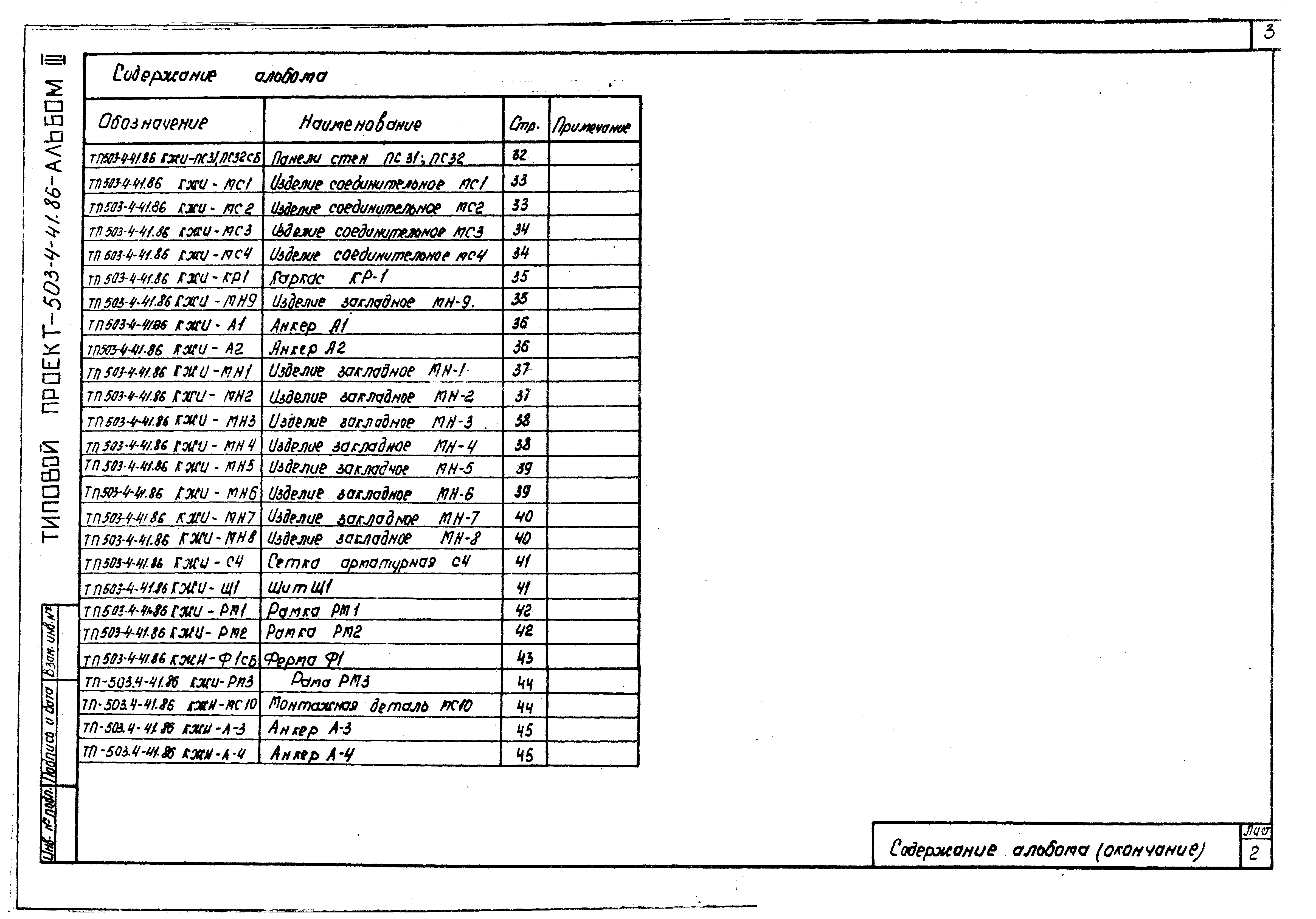 Типовой проект 503-4-41.86