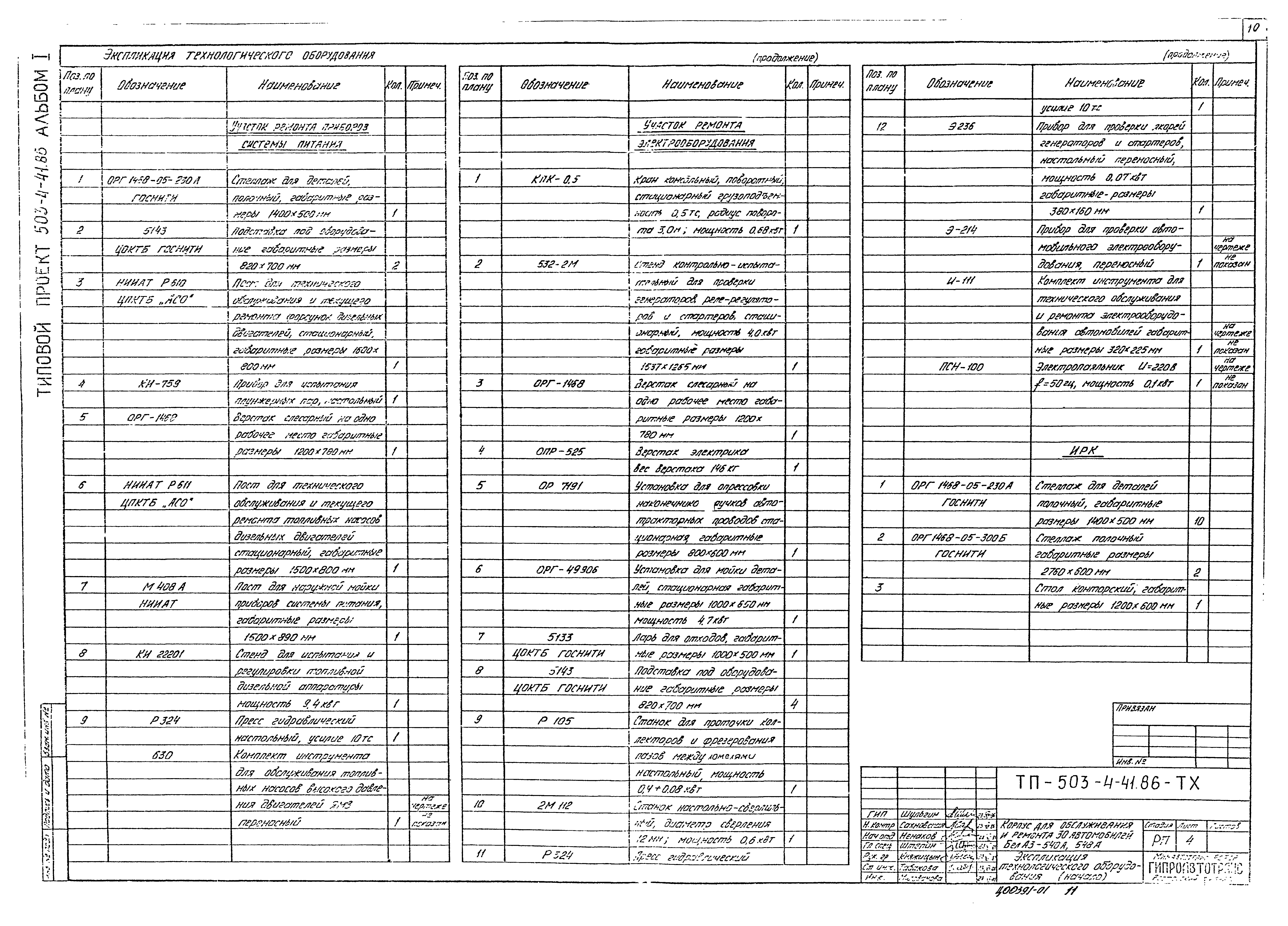 Типовой проект 503-4-41.86