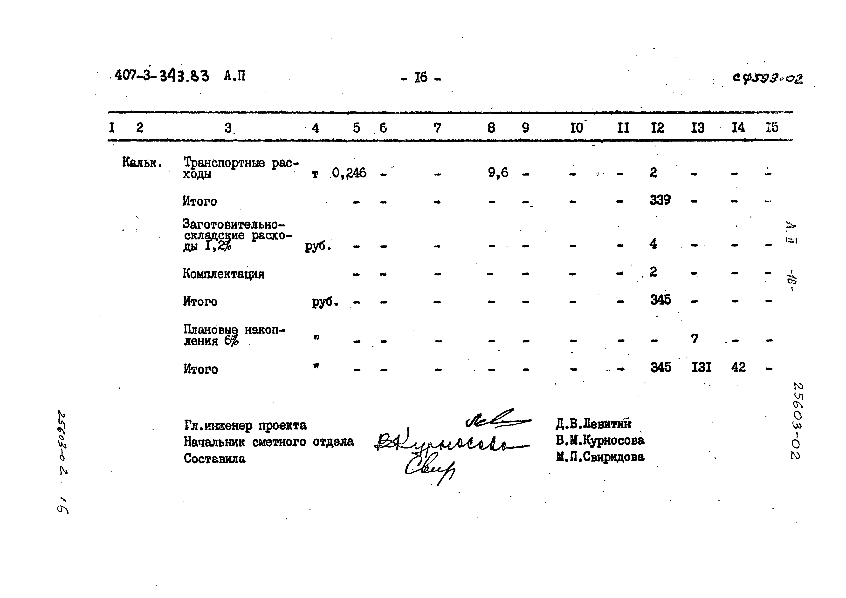 Типовой проект 407-3-343.83