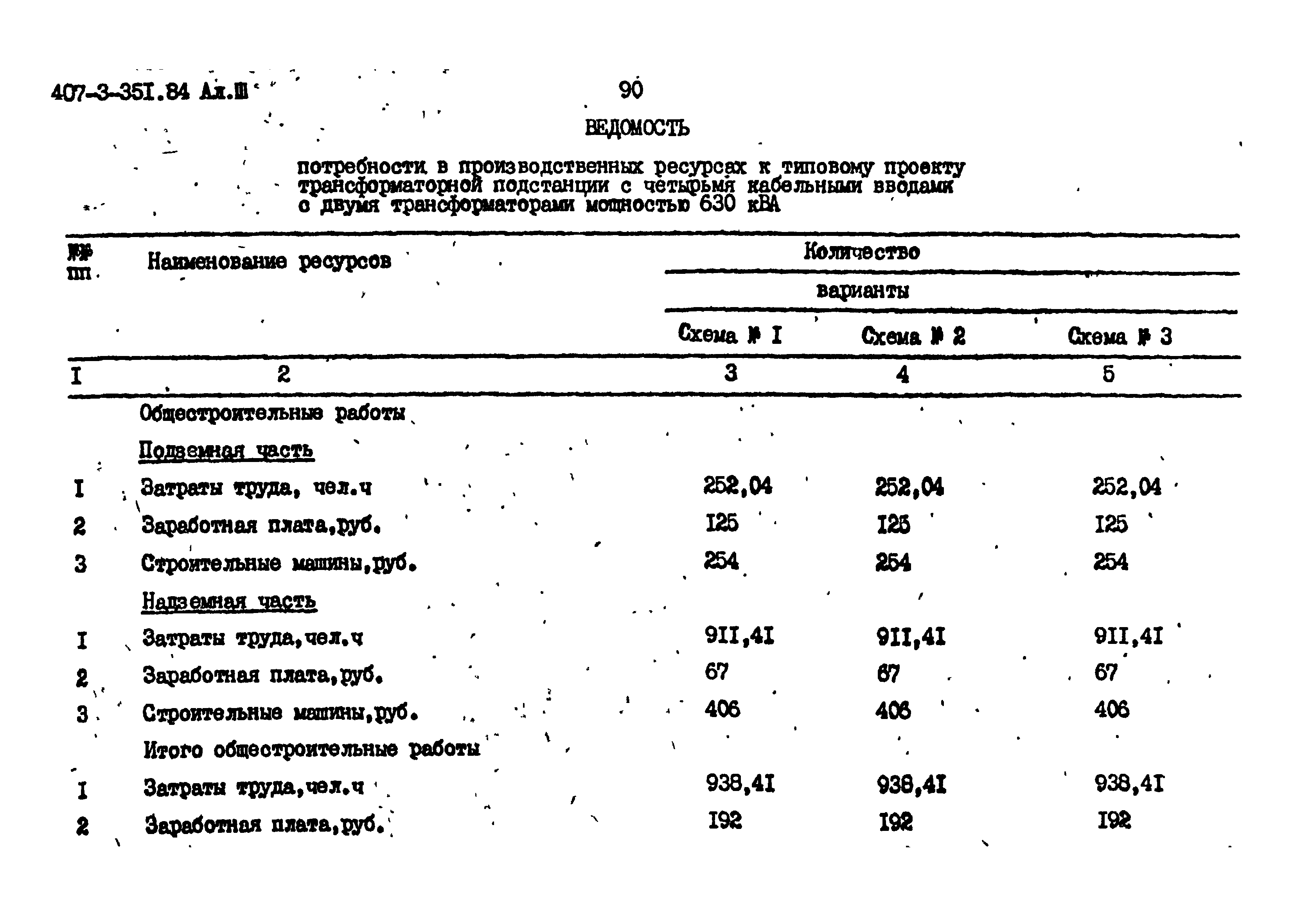 Типовой проект 407-3-351.84