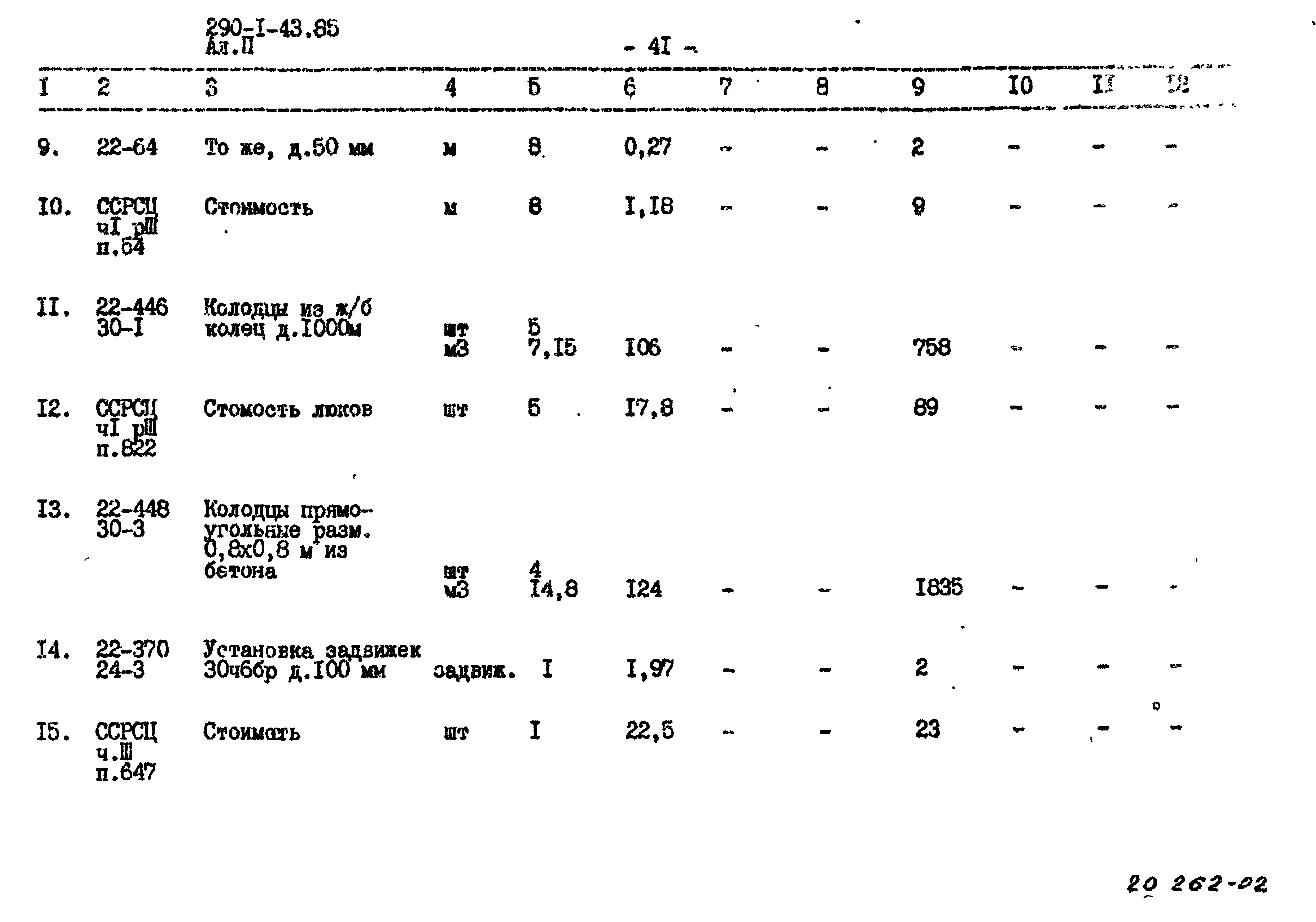 Типовой проект 290-1-43.85