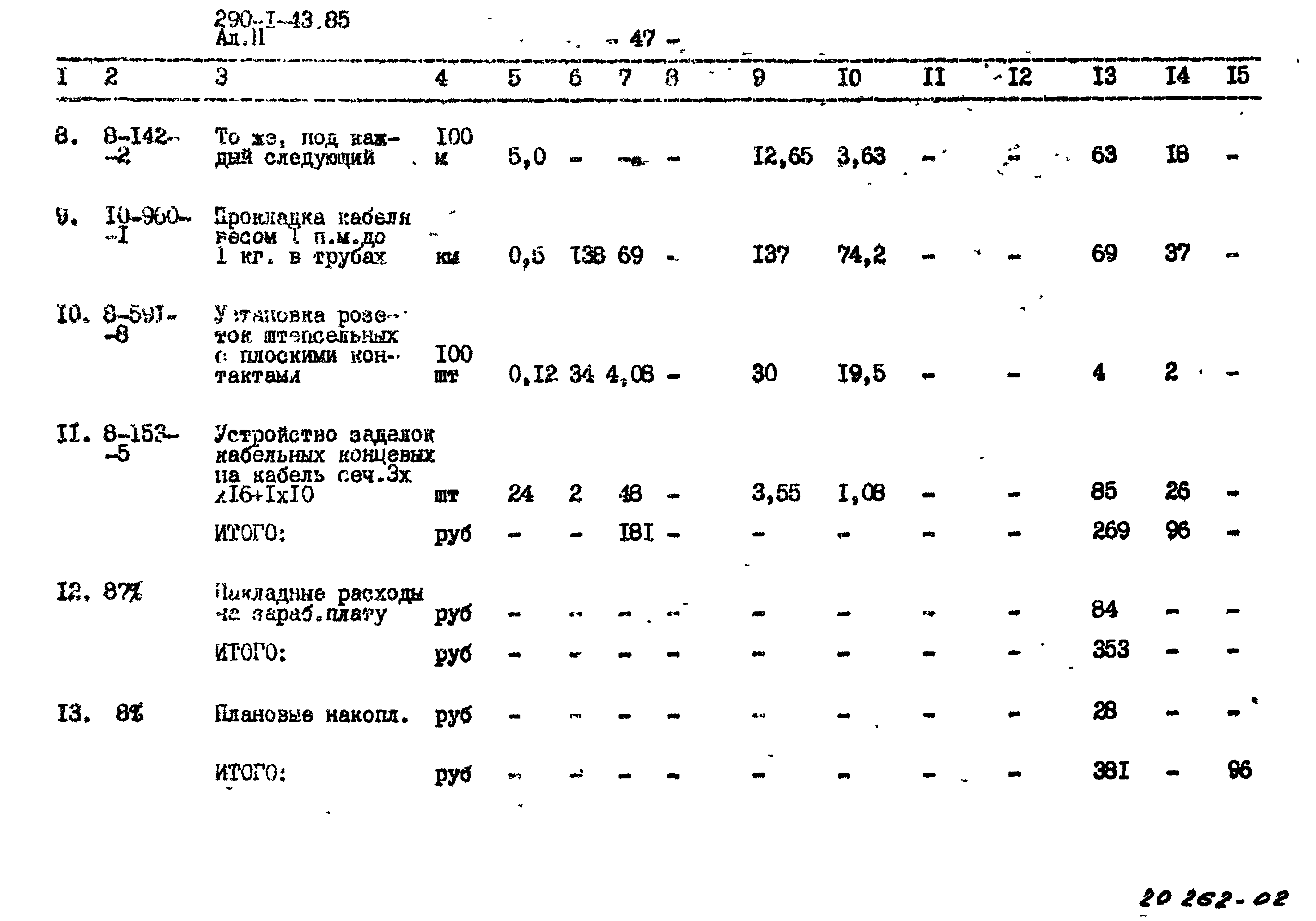 Типовой проект 290-1-43.85