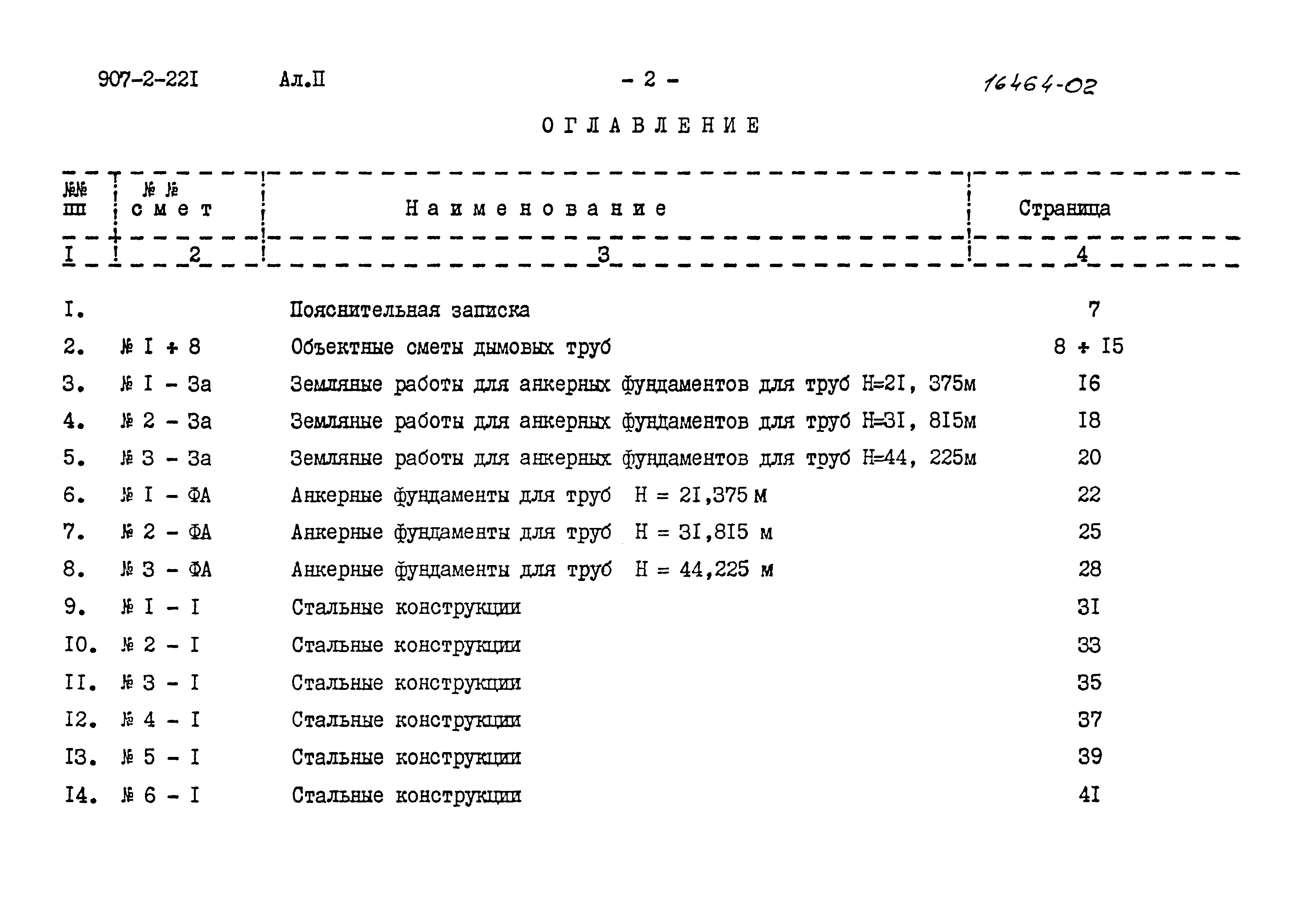 Типовой проект 907-2-221