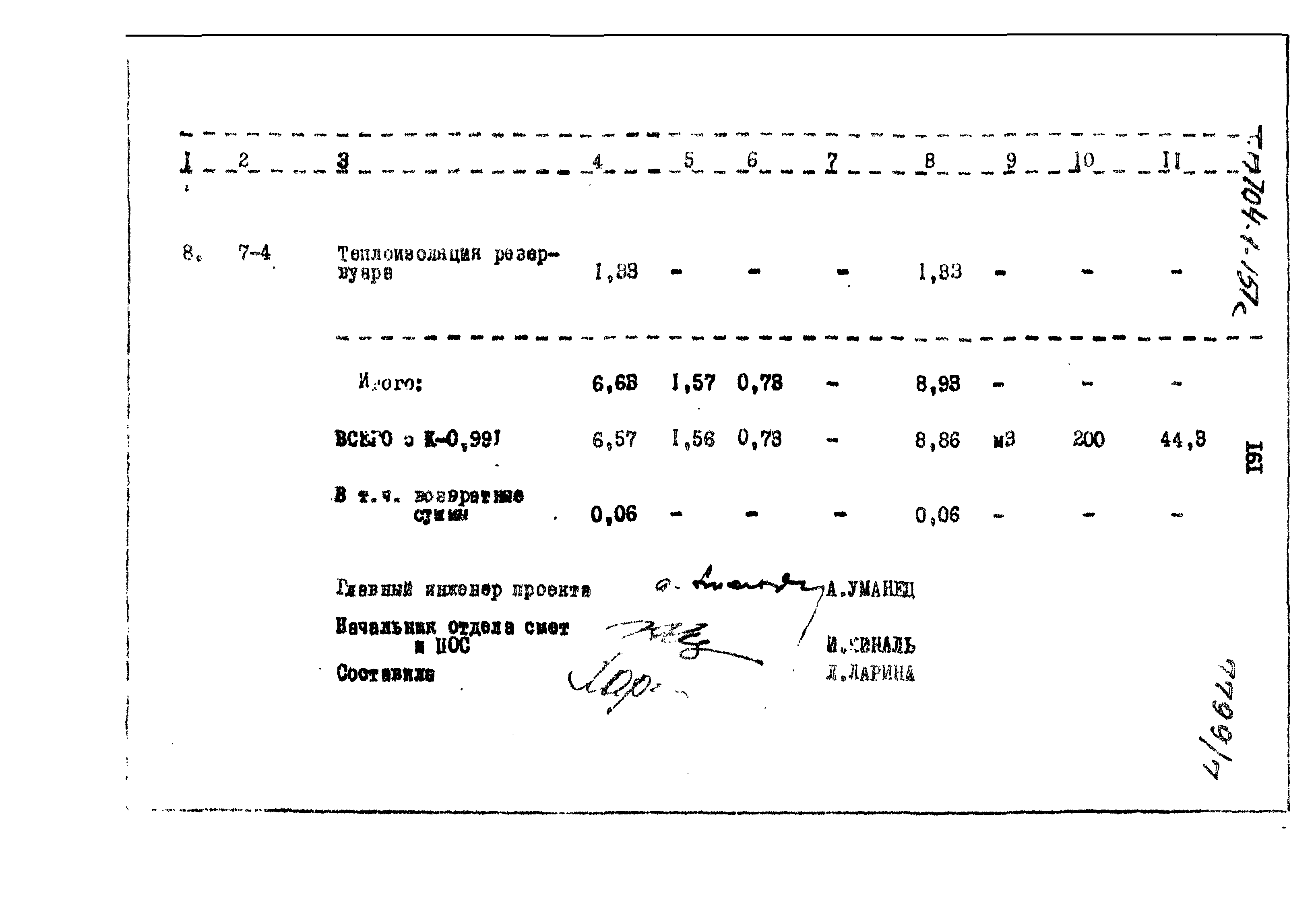 Типовой проект 704-1-151с