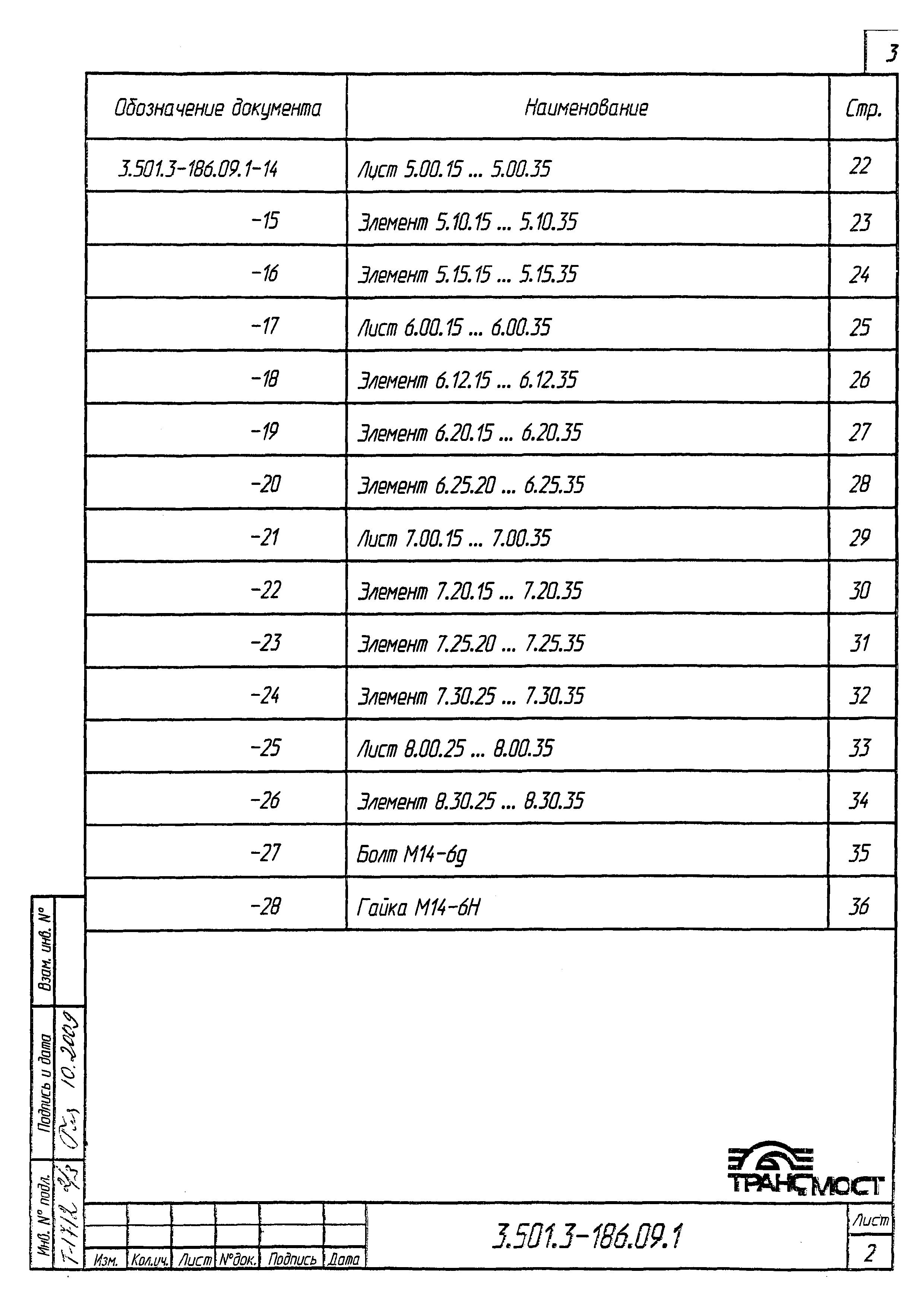 Серия 3.501.3-186.09
