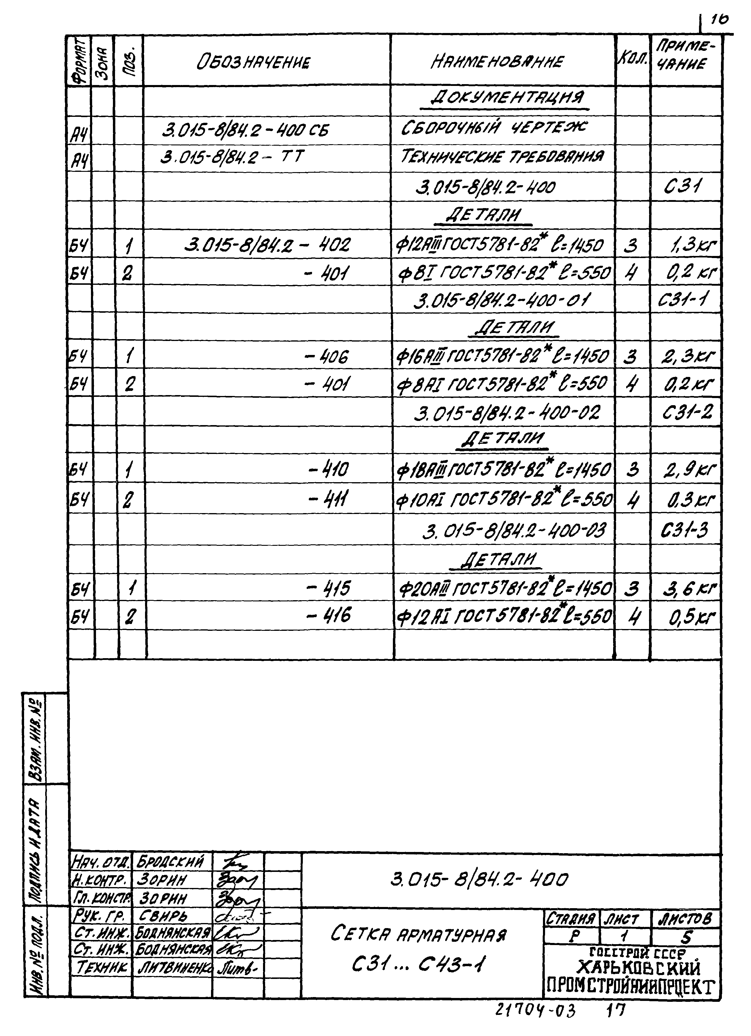 Серия 3.015-8/84