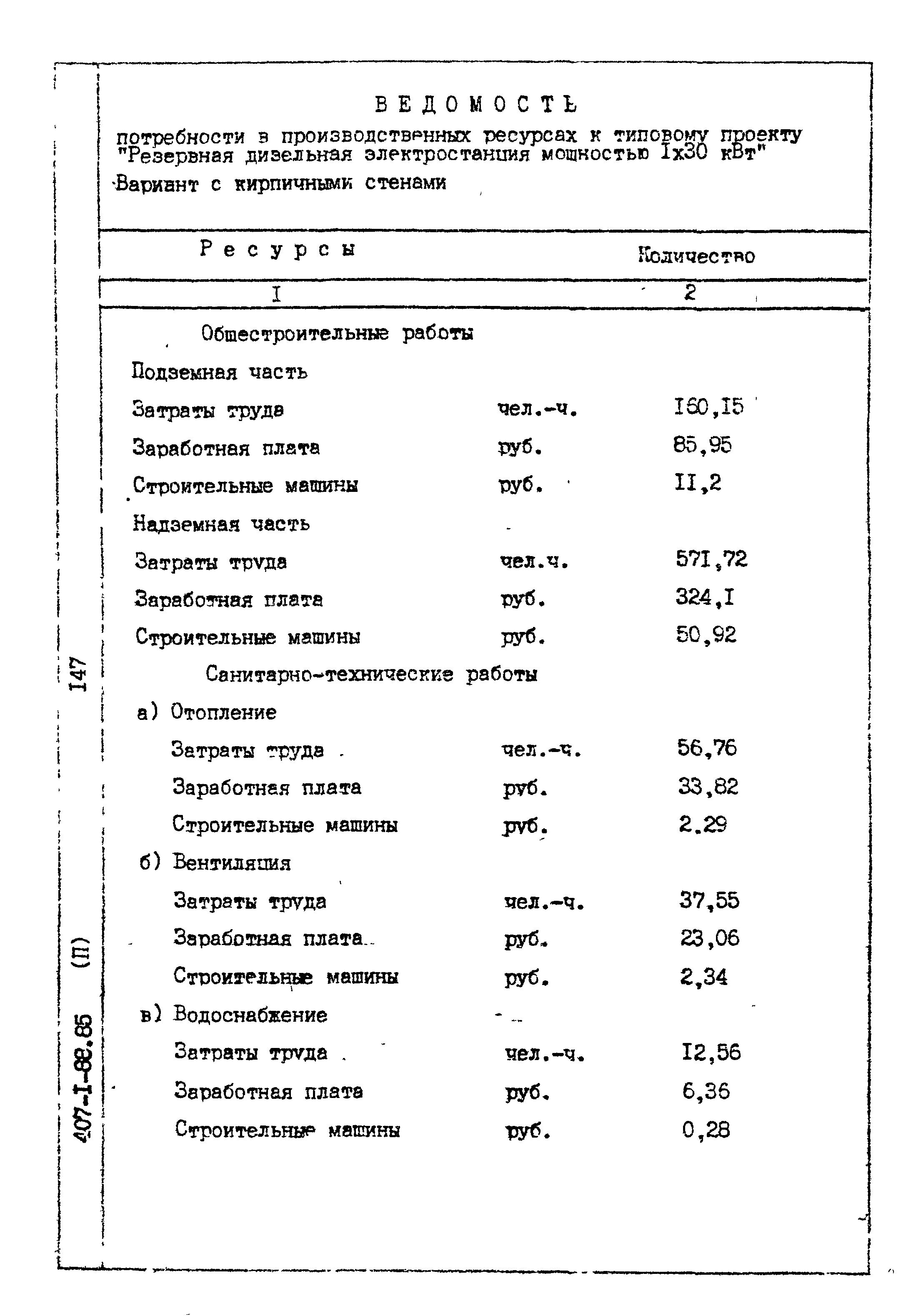 Типовой проект 407-1-88.85