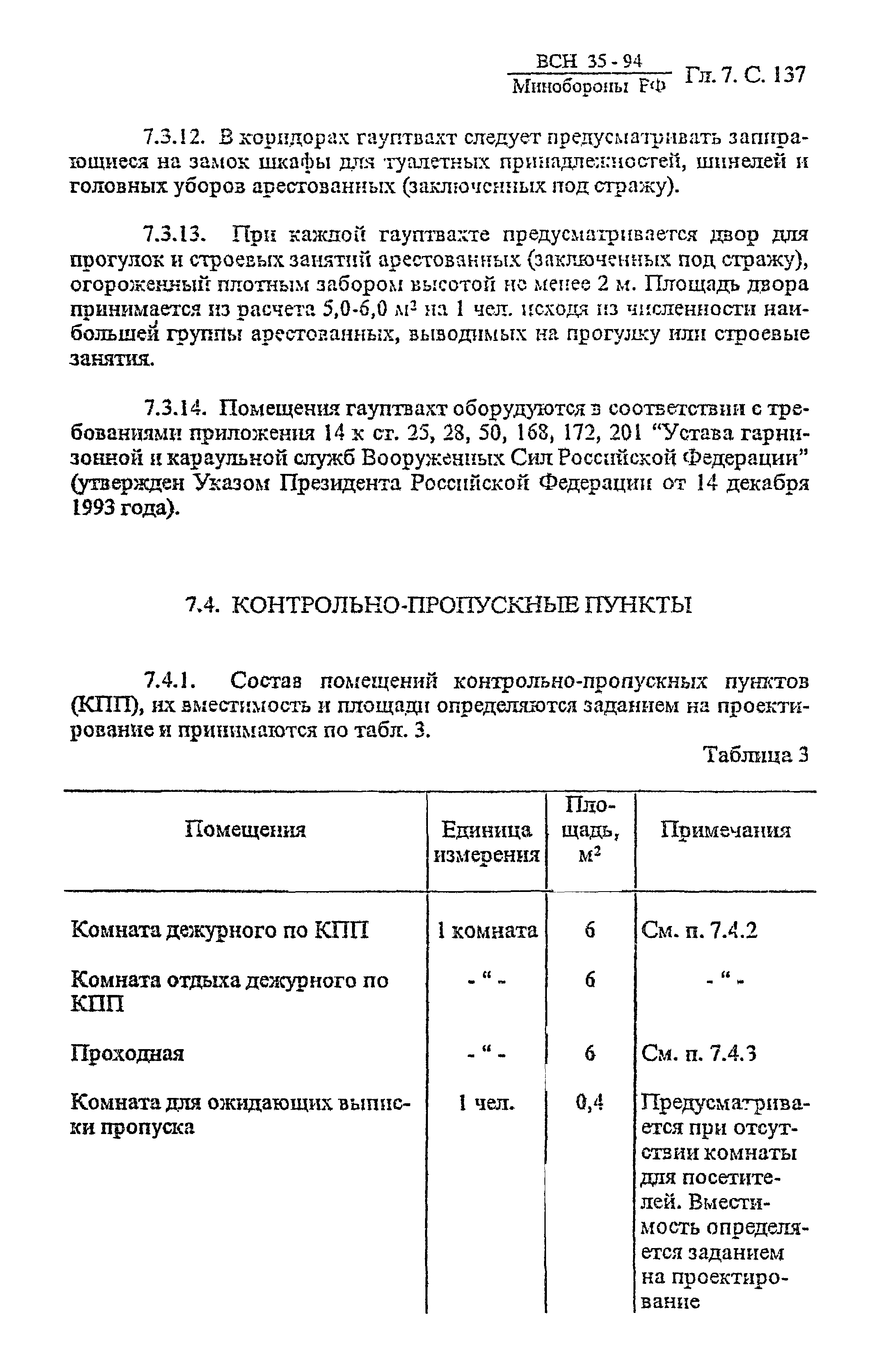 ВСН 35-94 МО РФ