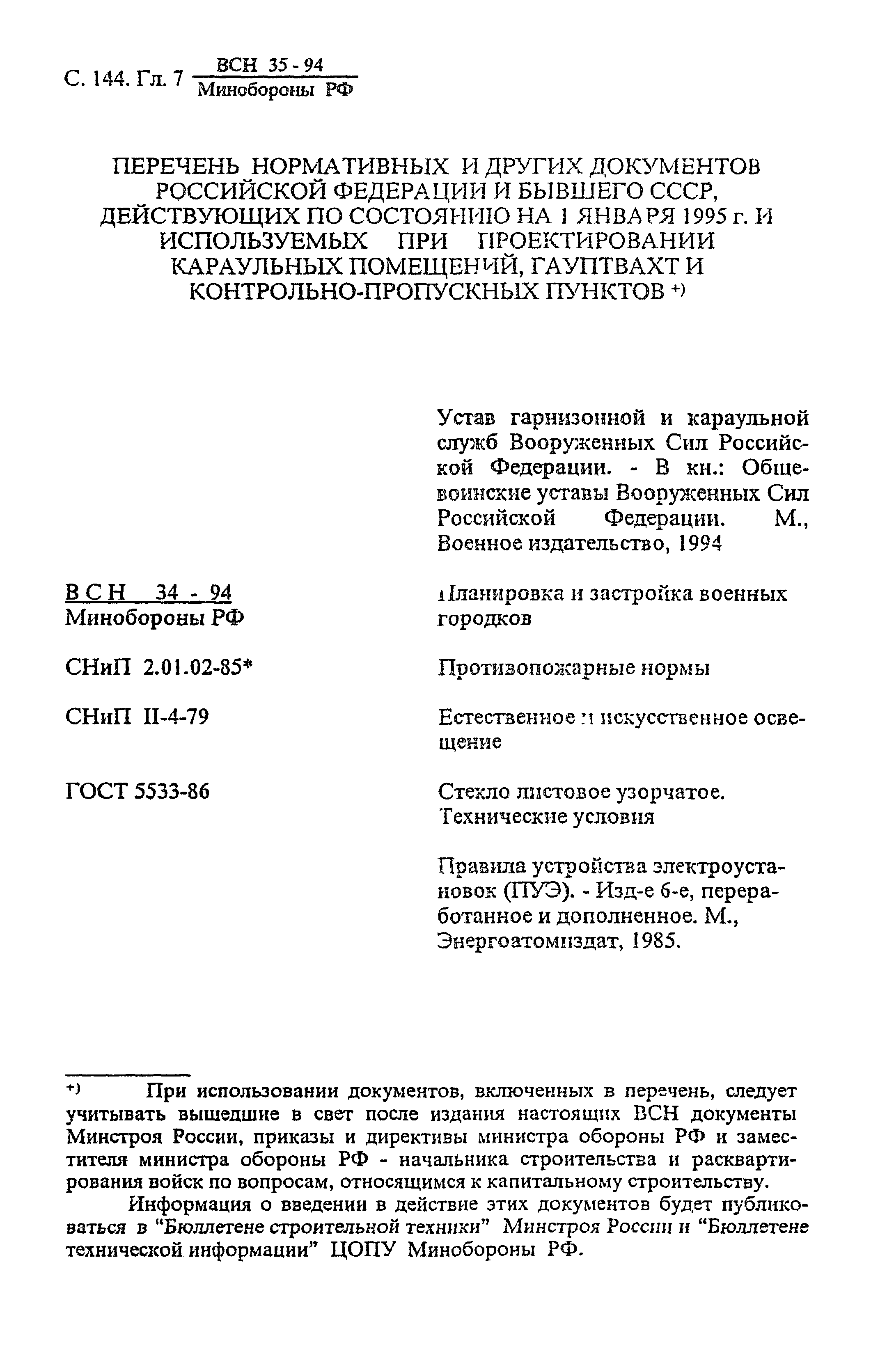 ВСН 35-94 МО РФ