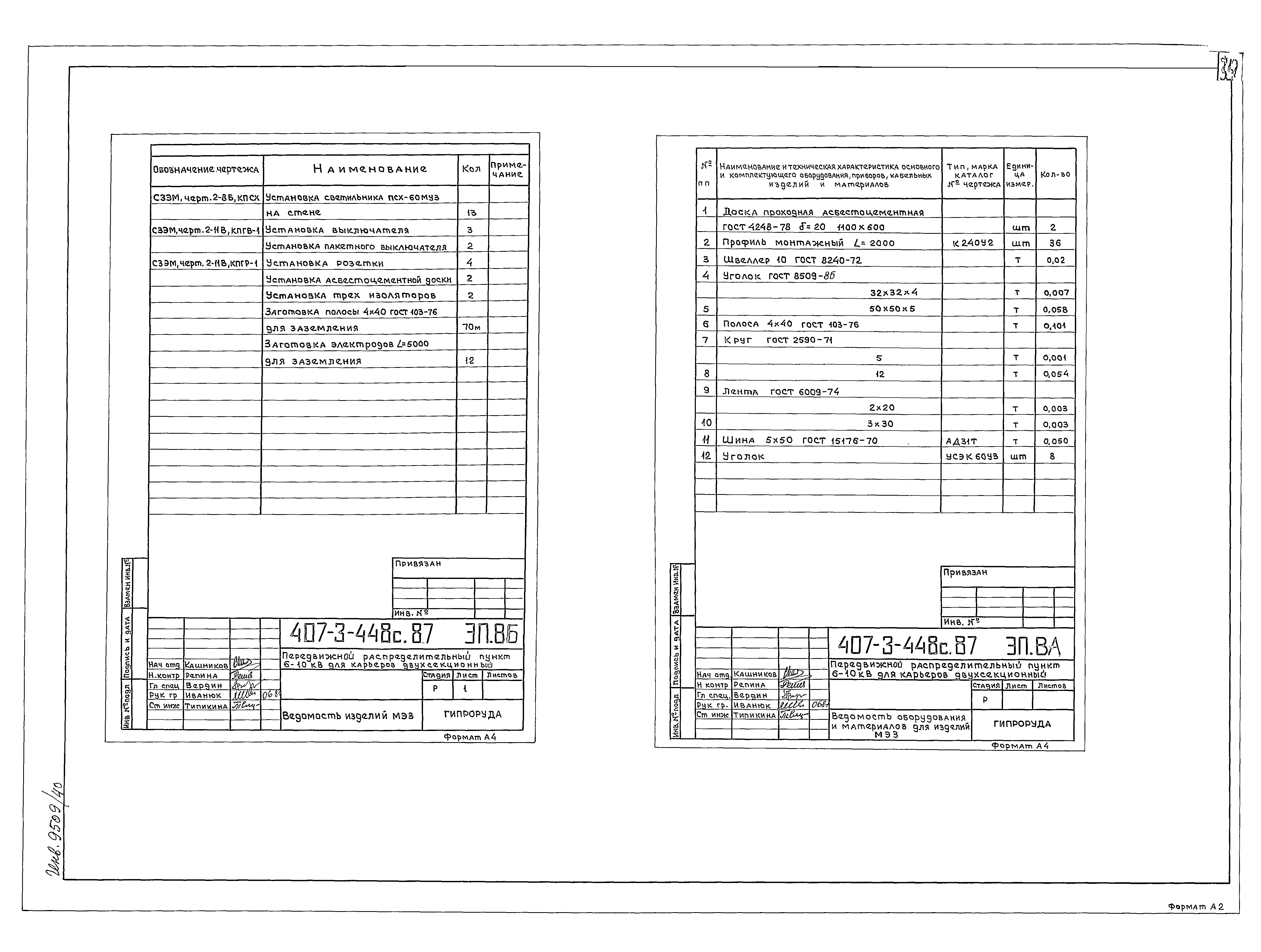 Типовой проект 407-3-448с.87