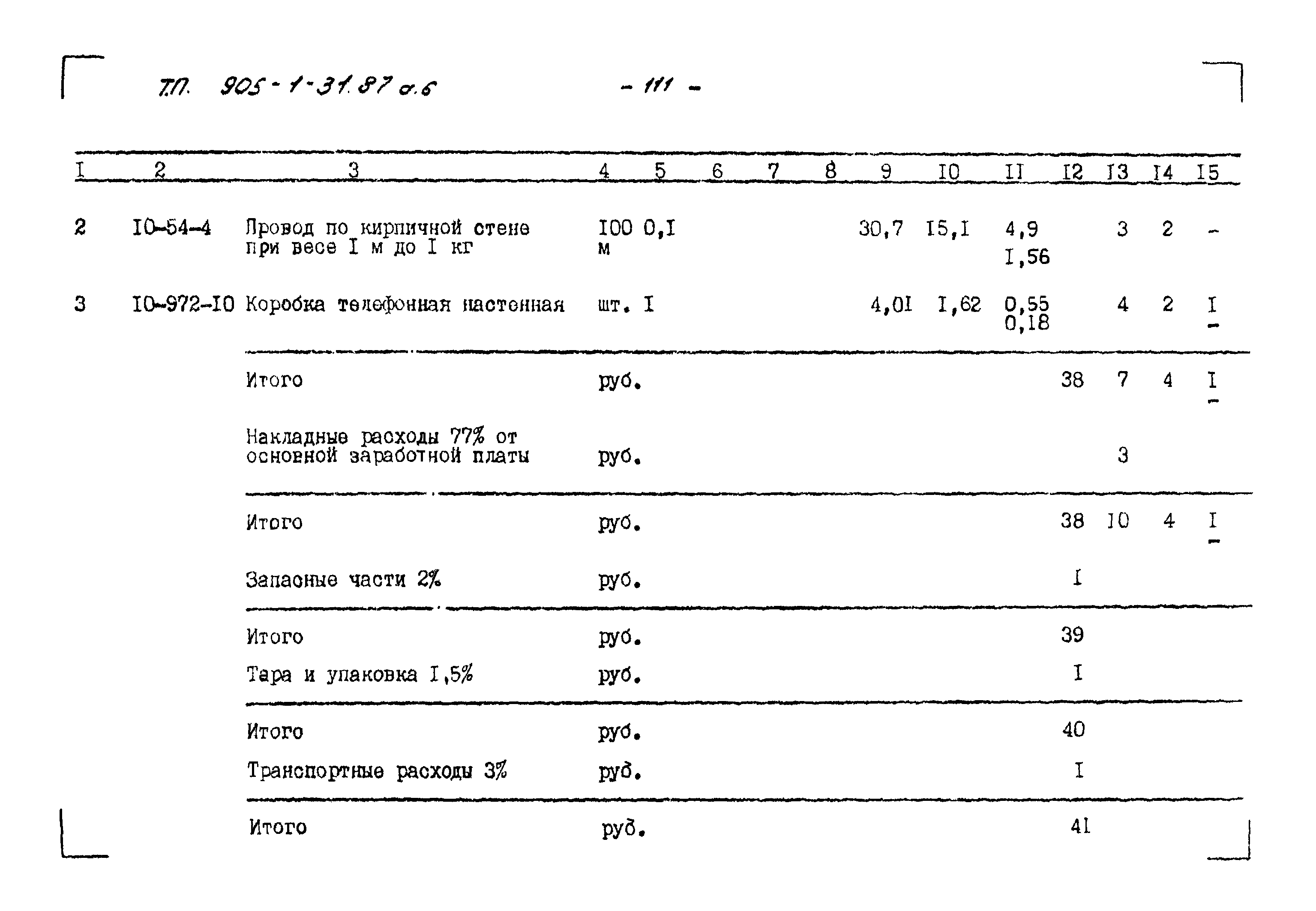 Типовой проект 905-1-31.87