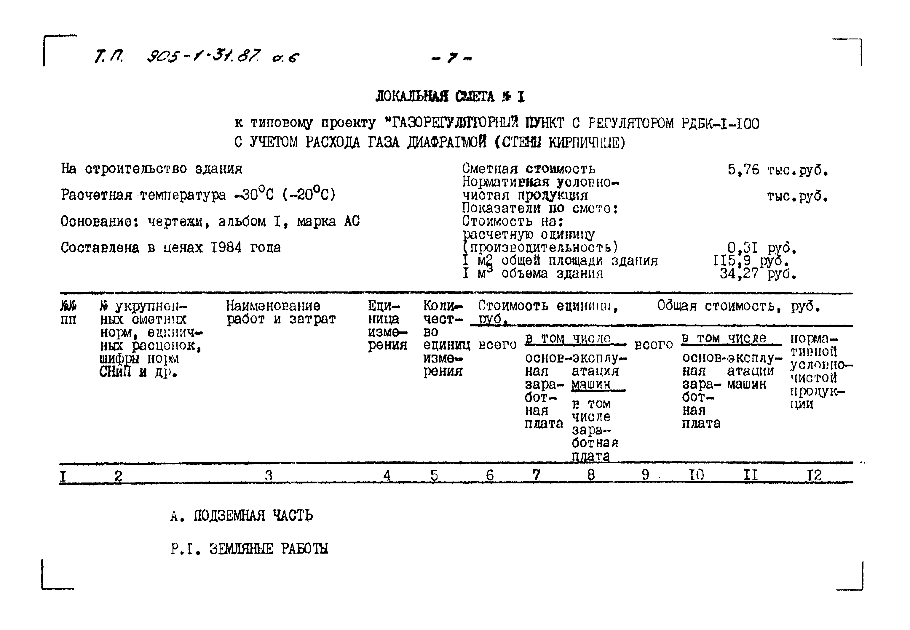 Типовой проект 905-1-31.87