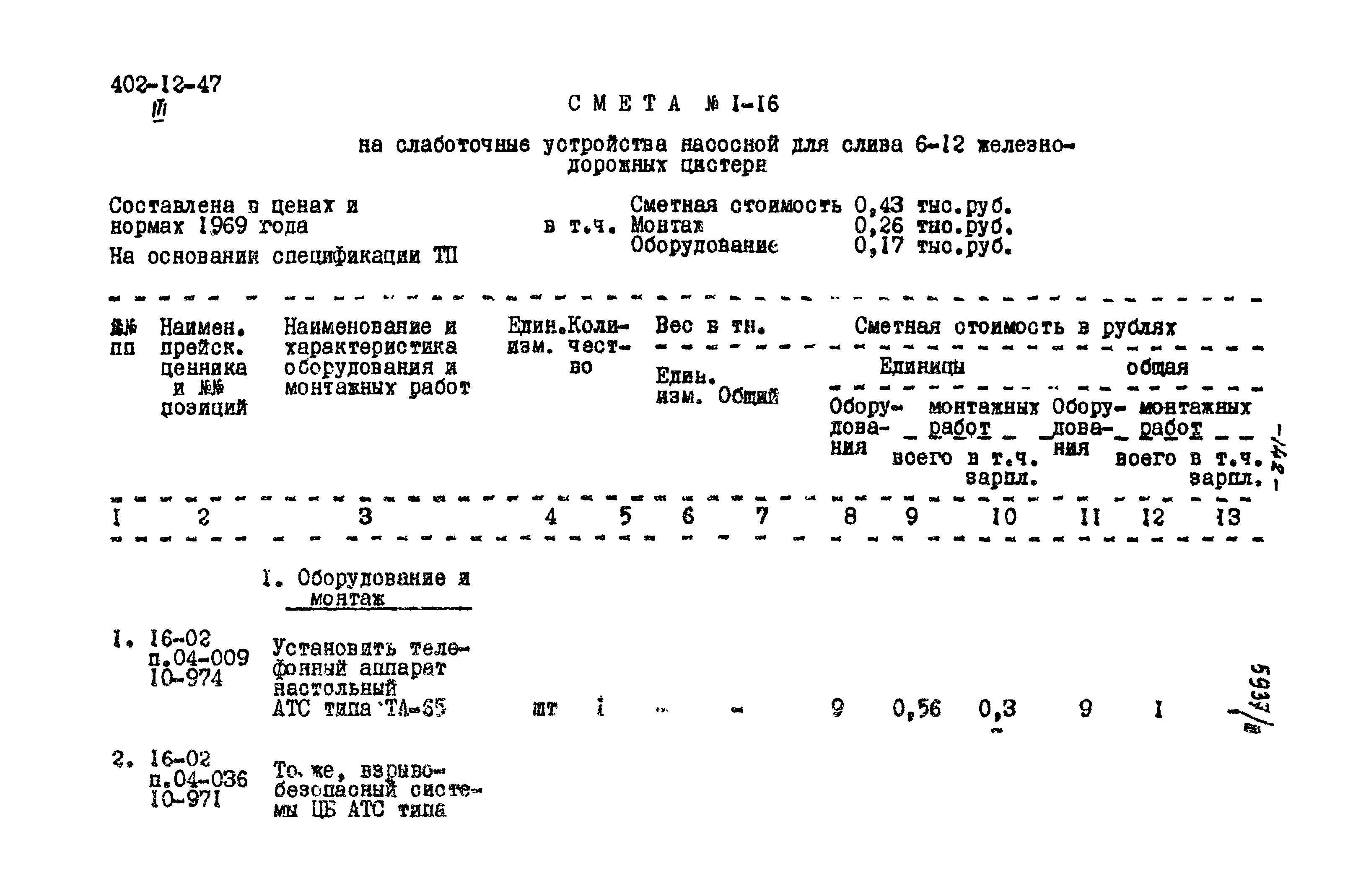 Типовой проект 402-12-47