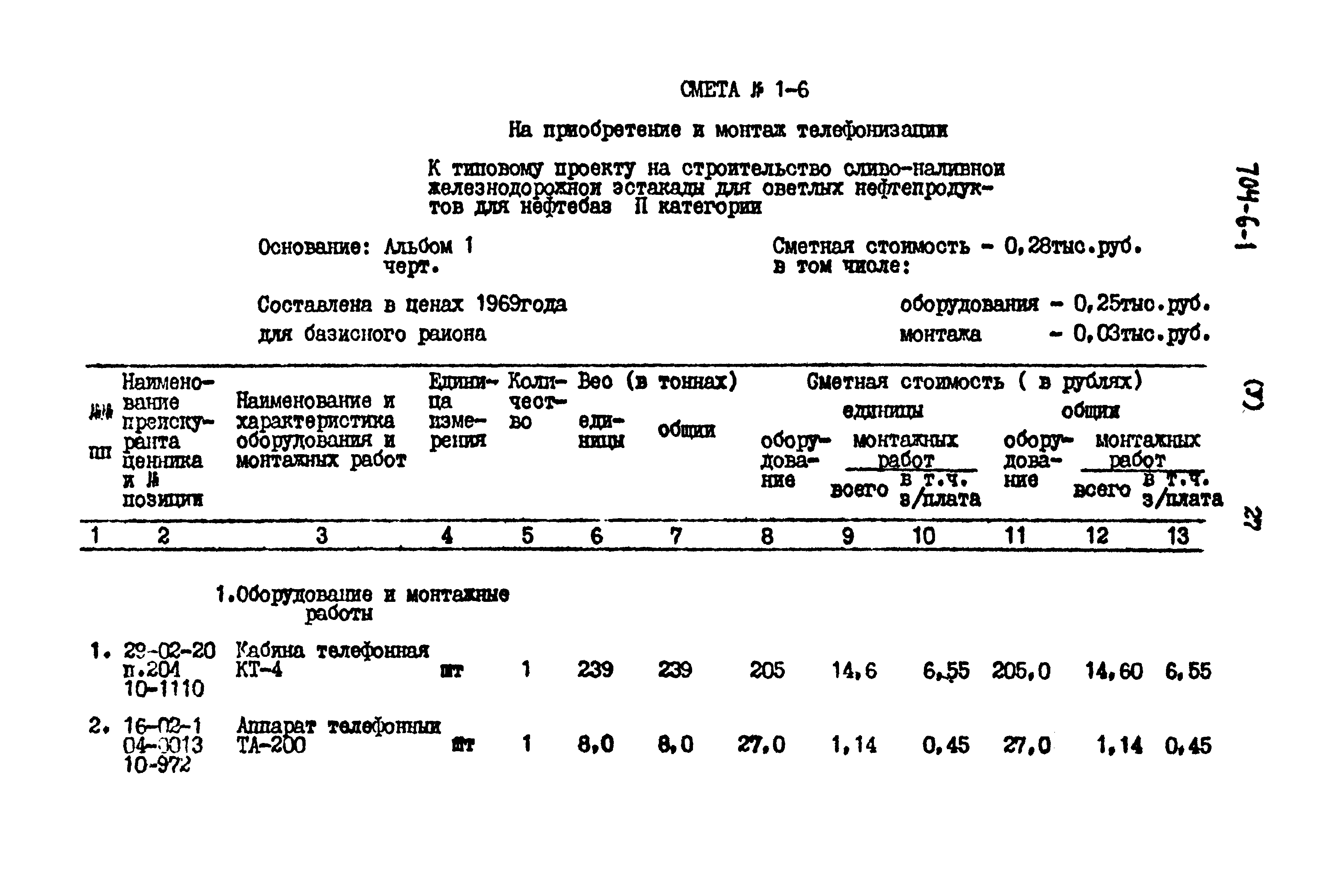 Типовой проект 704-6-1