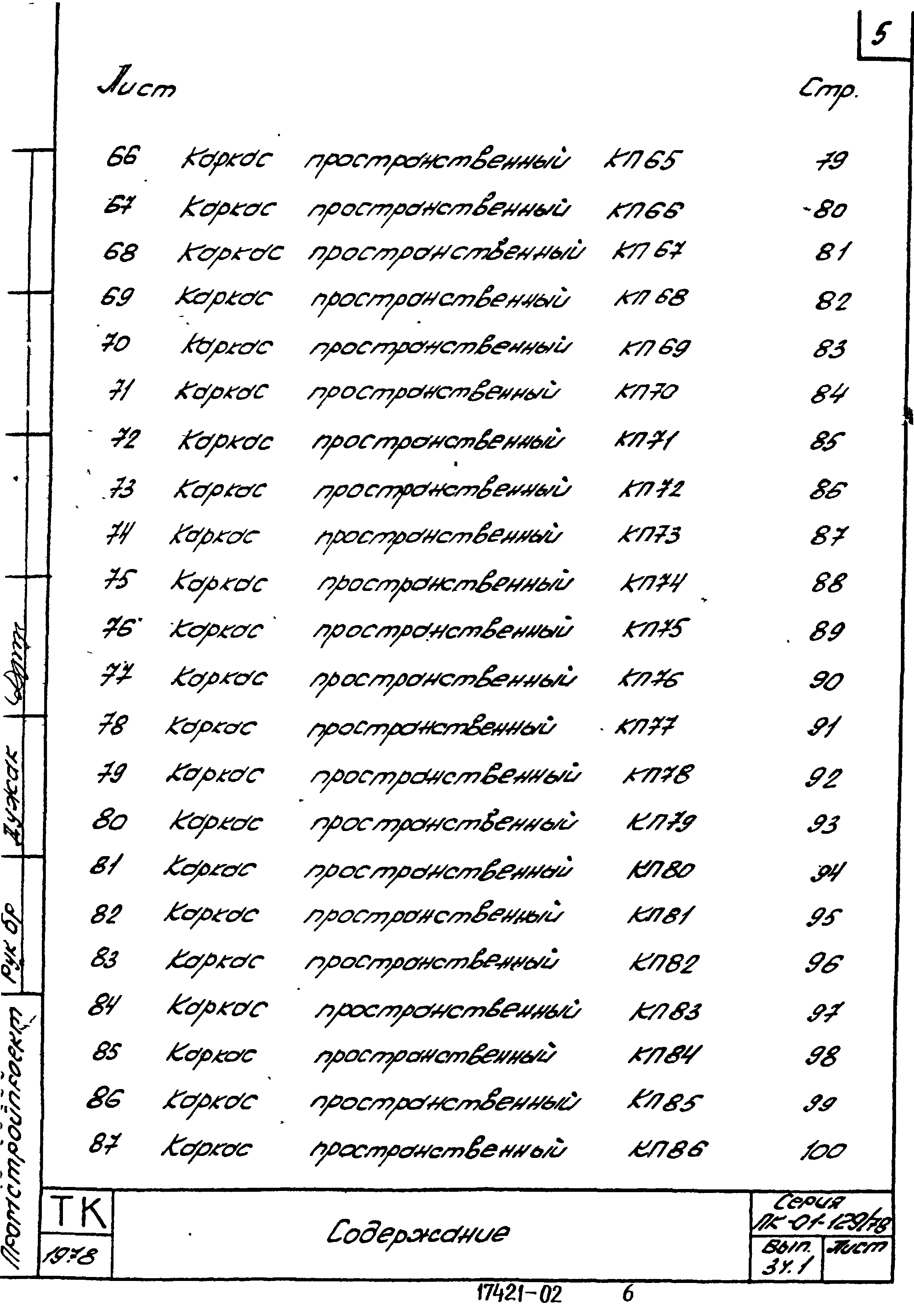 Серия ПК-01-129/78