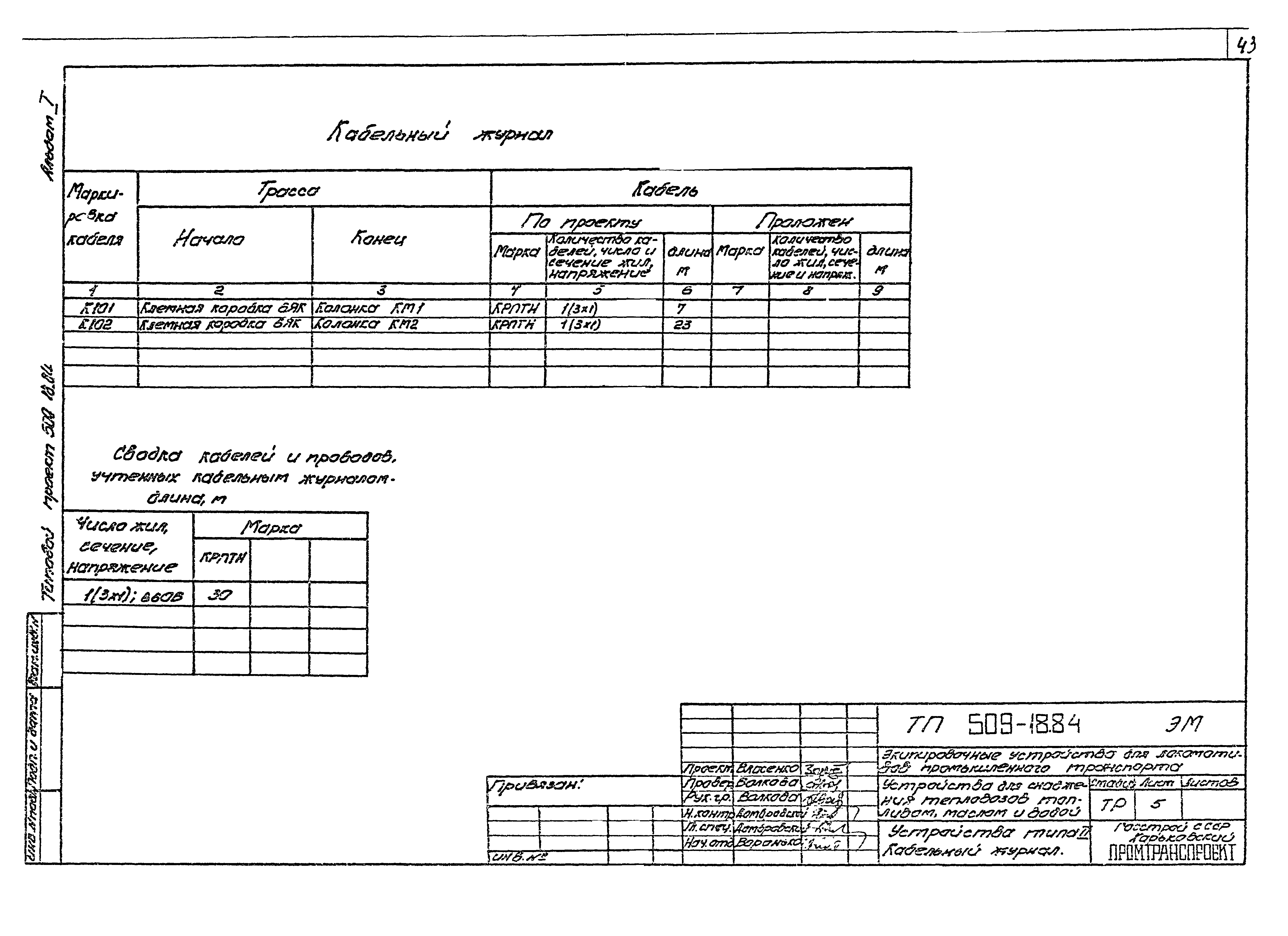 Типовой проект 509-18.84