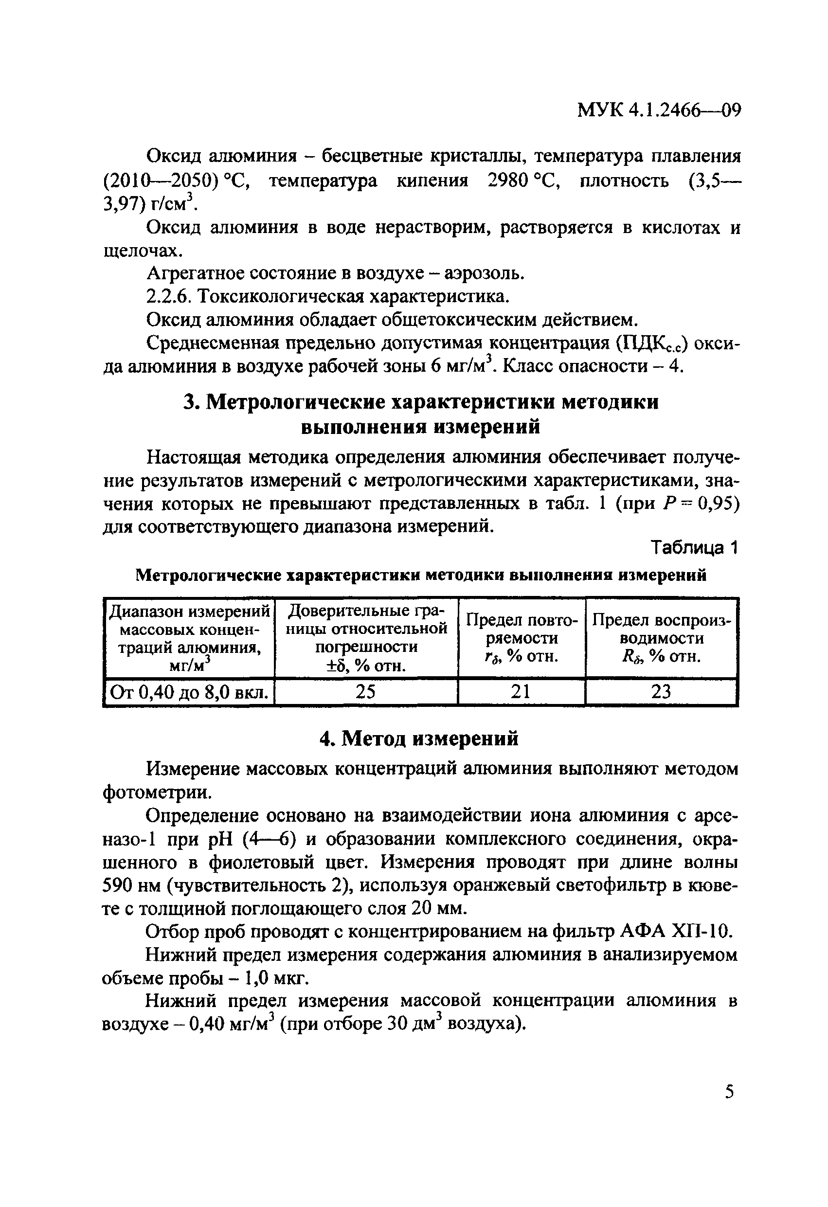 МУК 4.1.2466-09