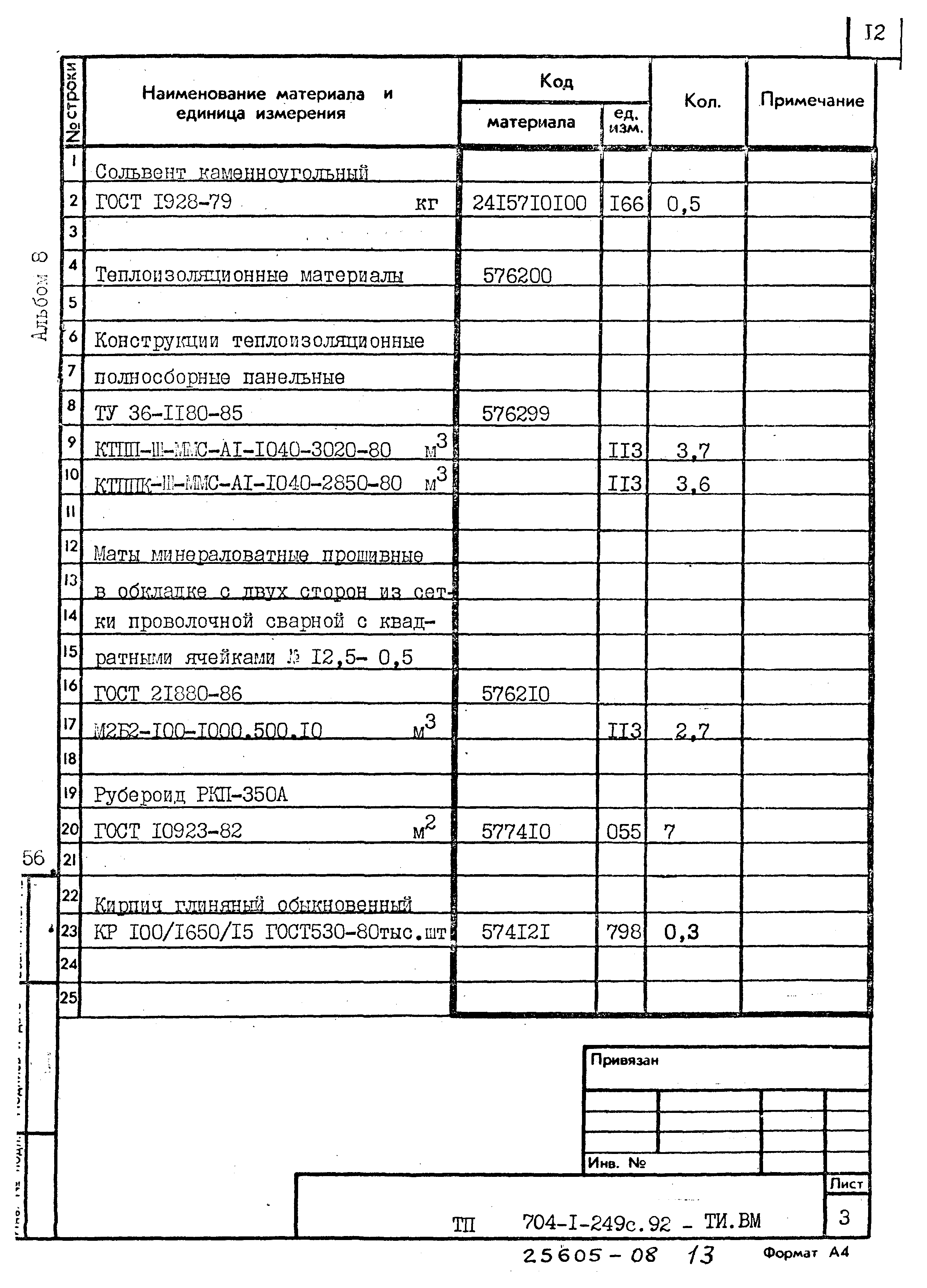 Типовой проект 704-1-249с.92