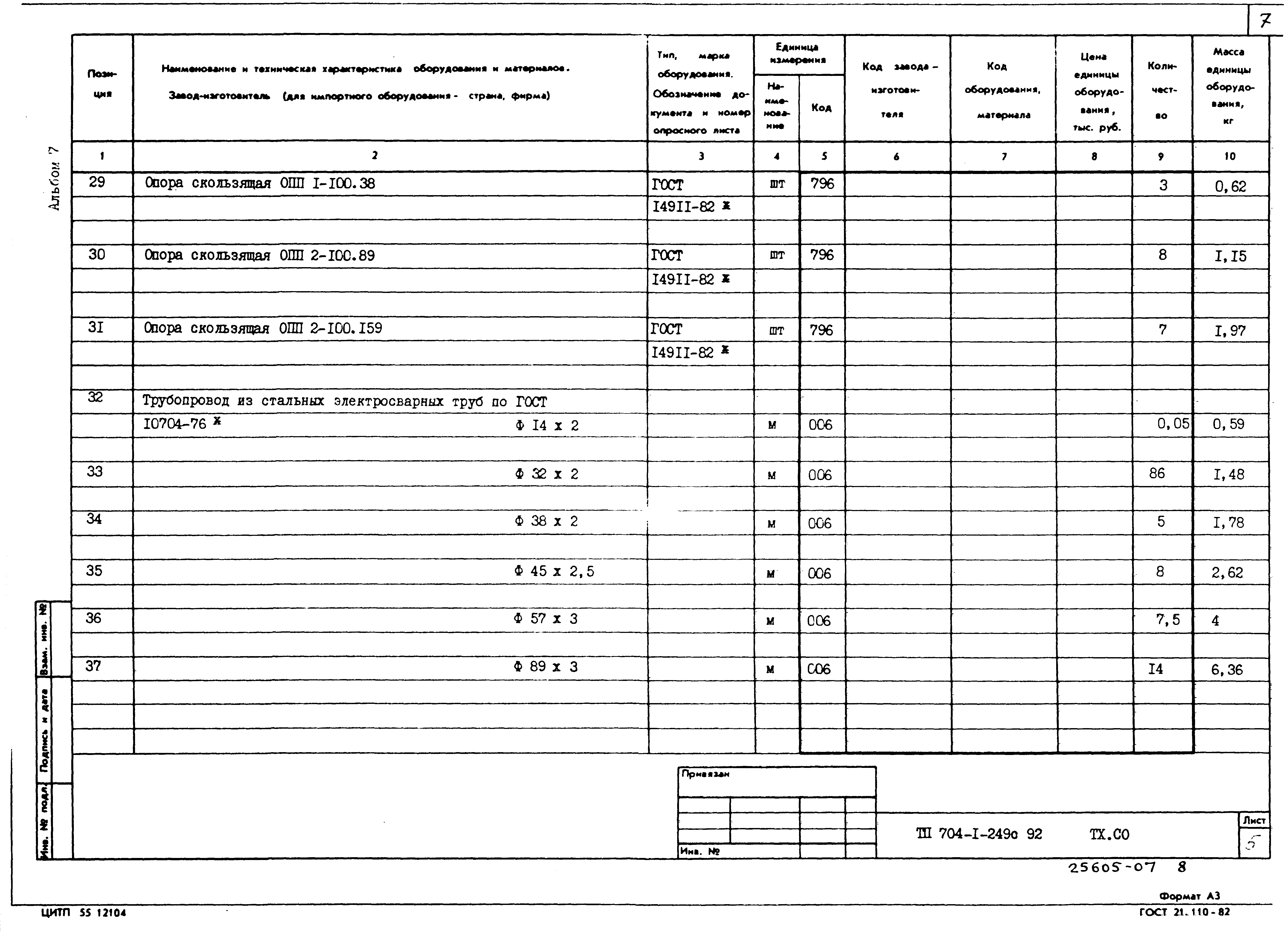 Типовой проект 704-1-249с.92