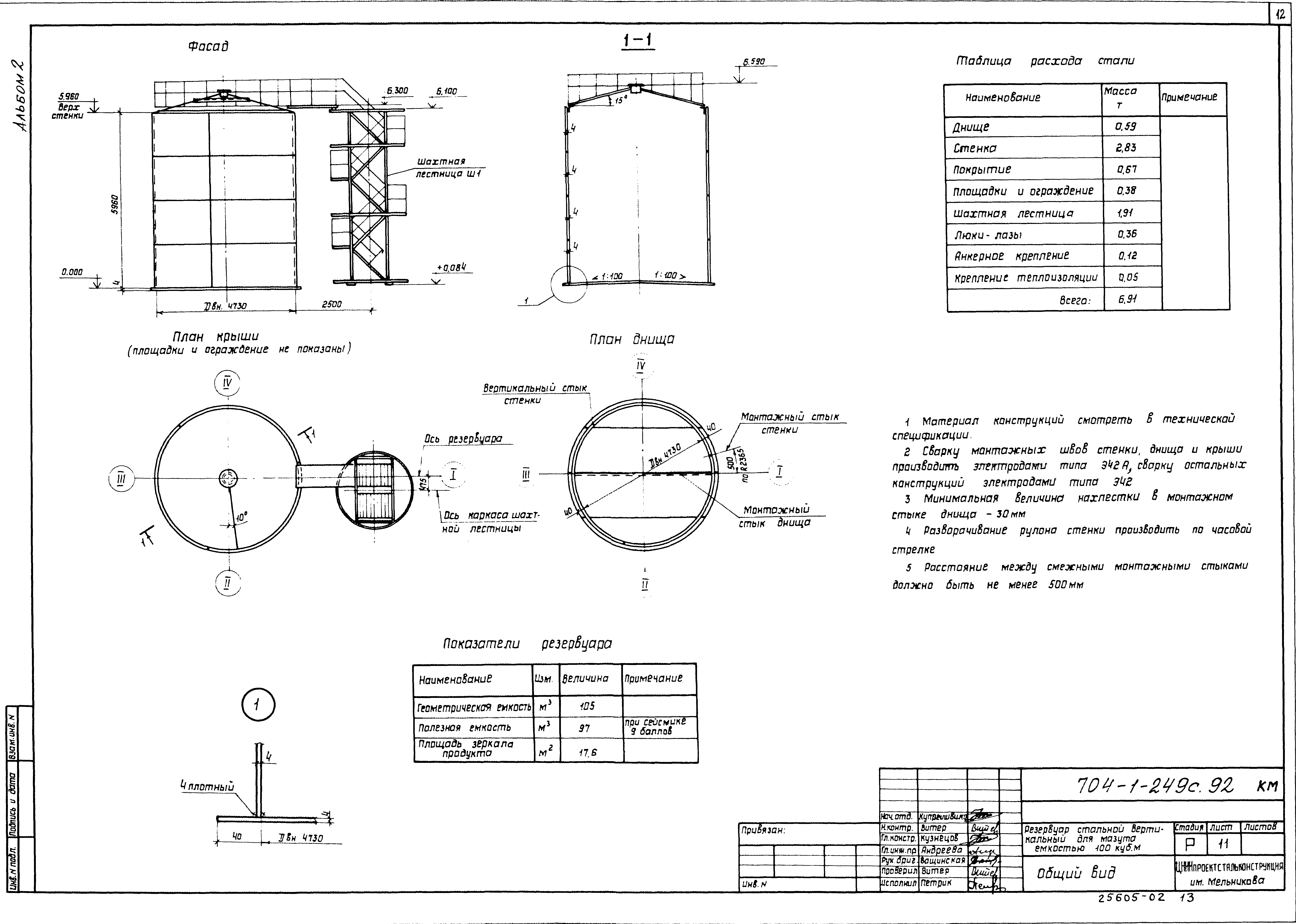 Типовой проект 704-1-249с.92