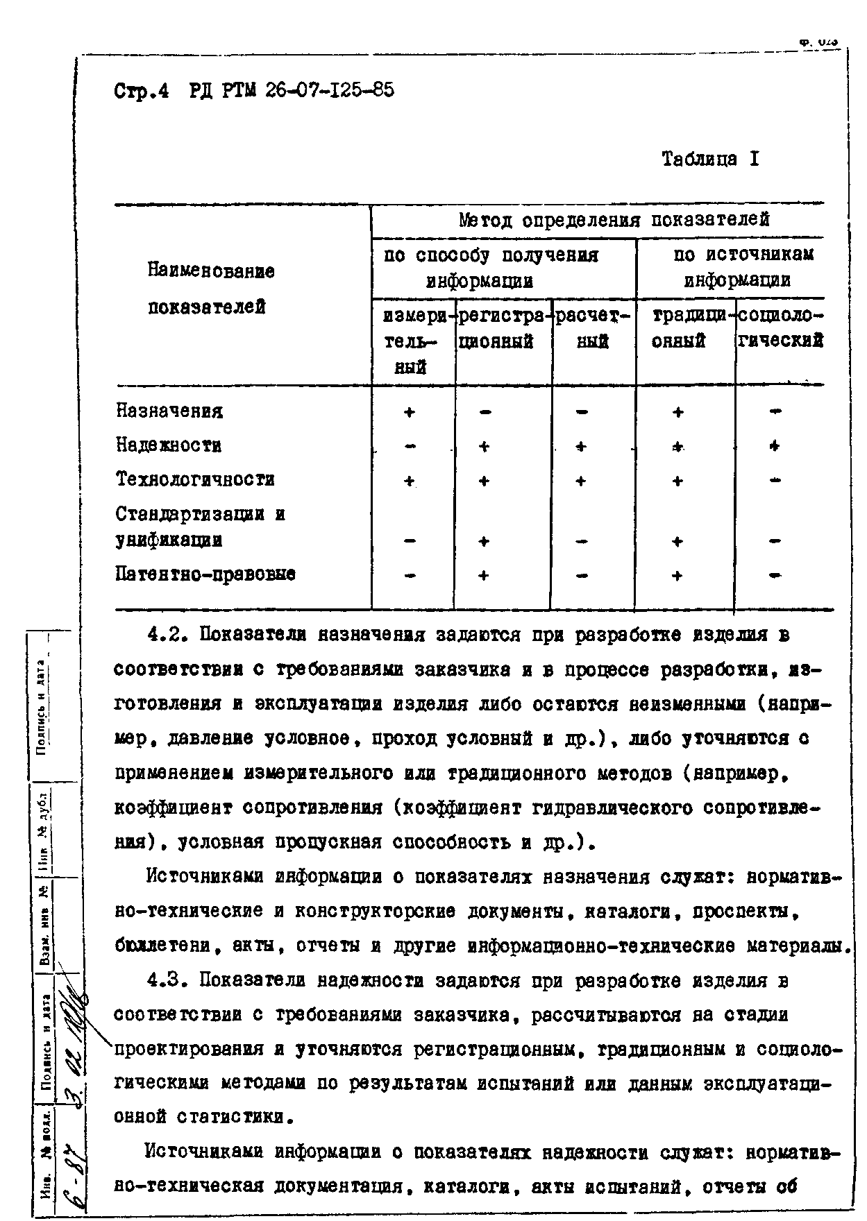 РД РТМ 26-07-125-85