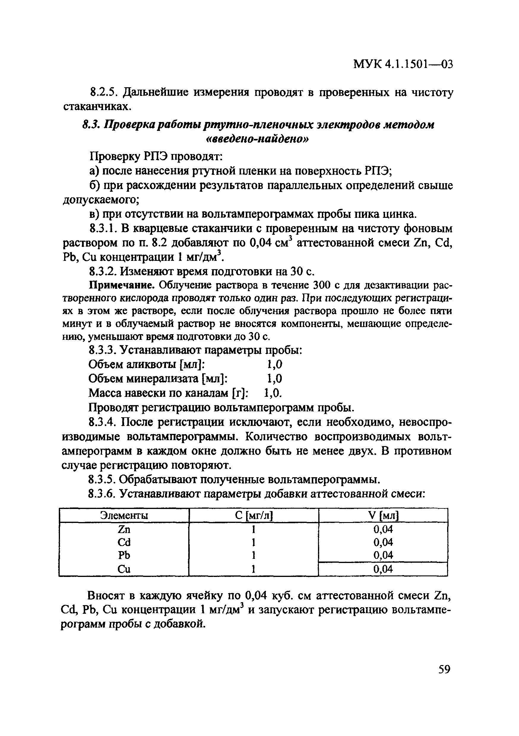МУК 4.1.1501-03