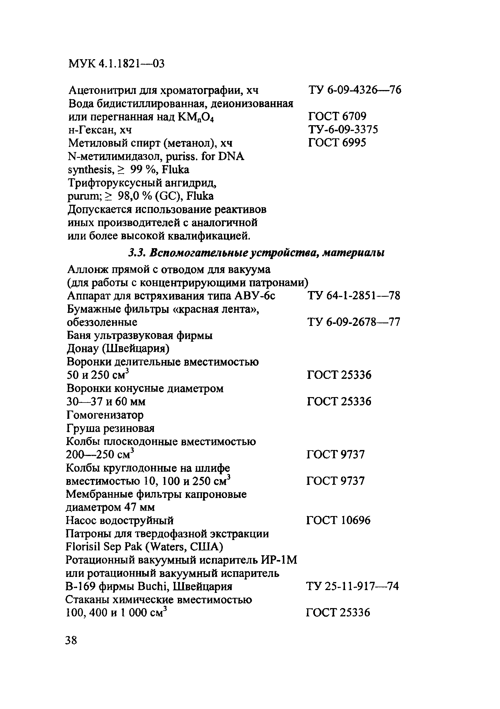 МУК 4.1.1821-03