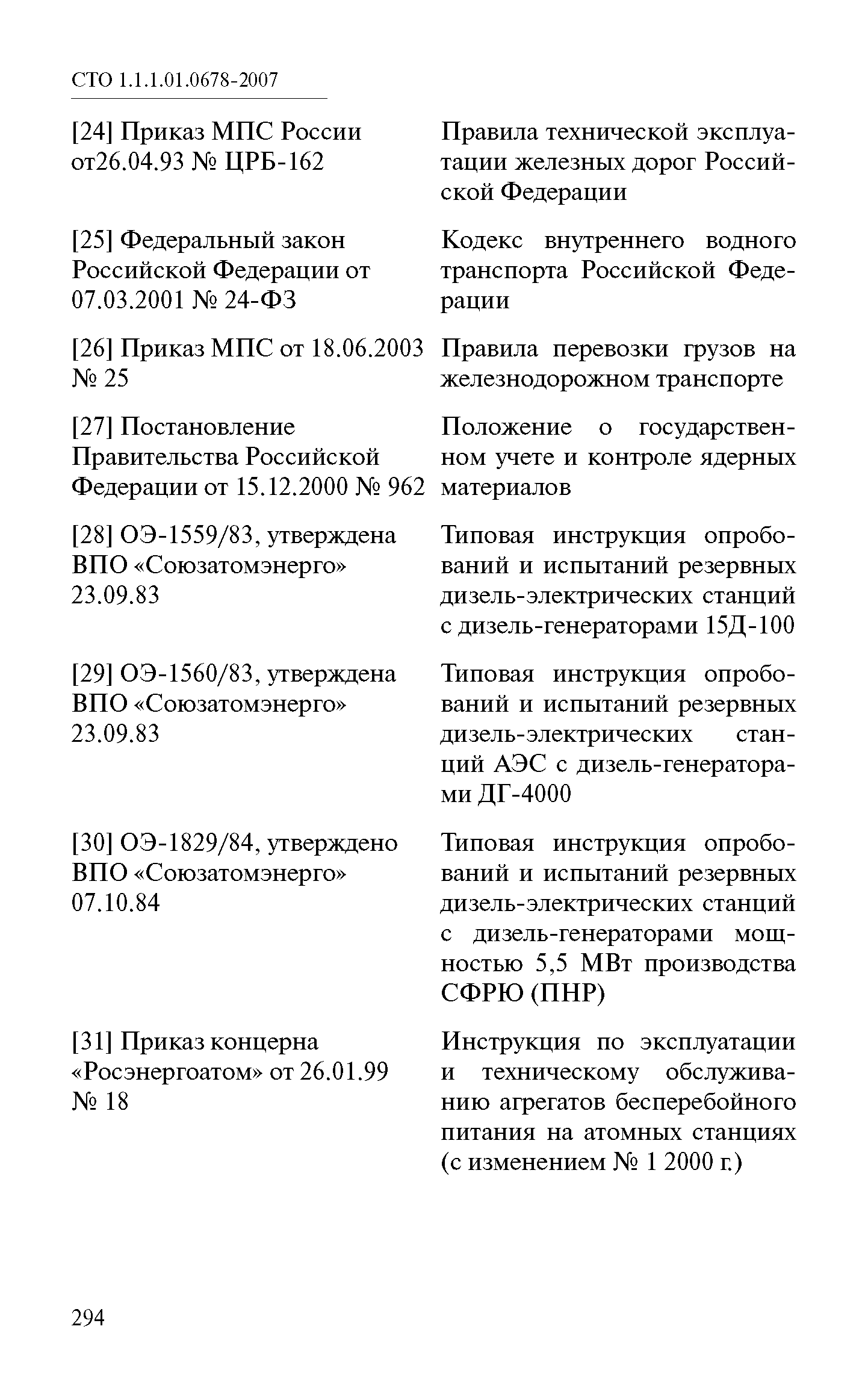 СТО 1.1.1.01.0678-2007