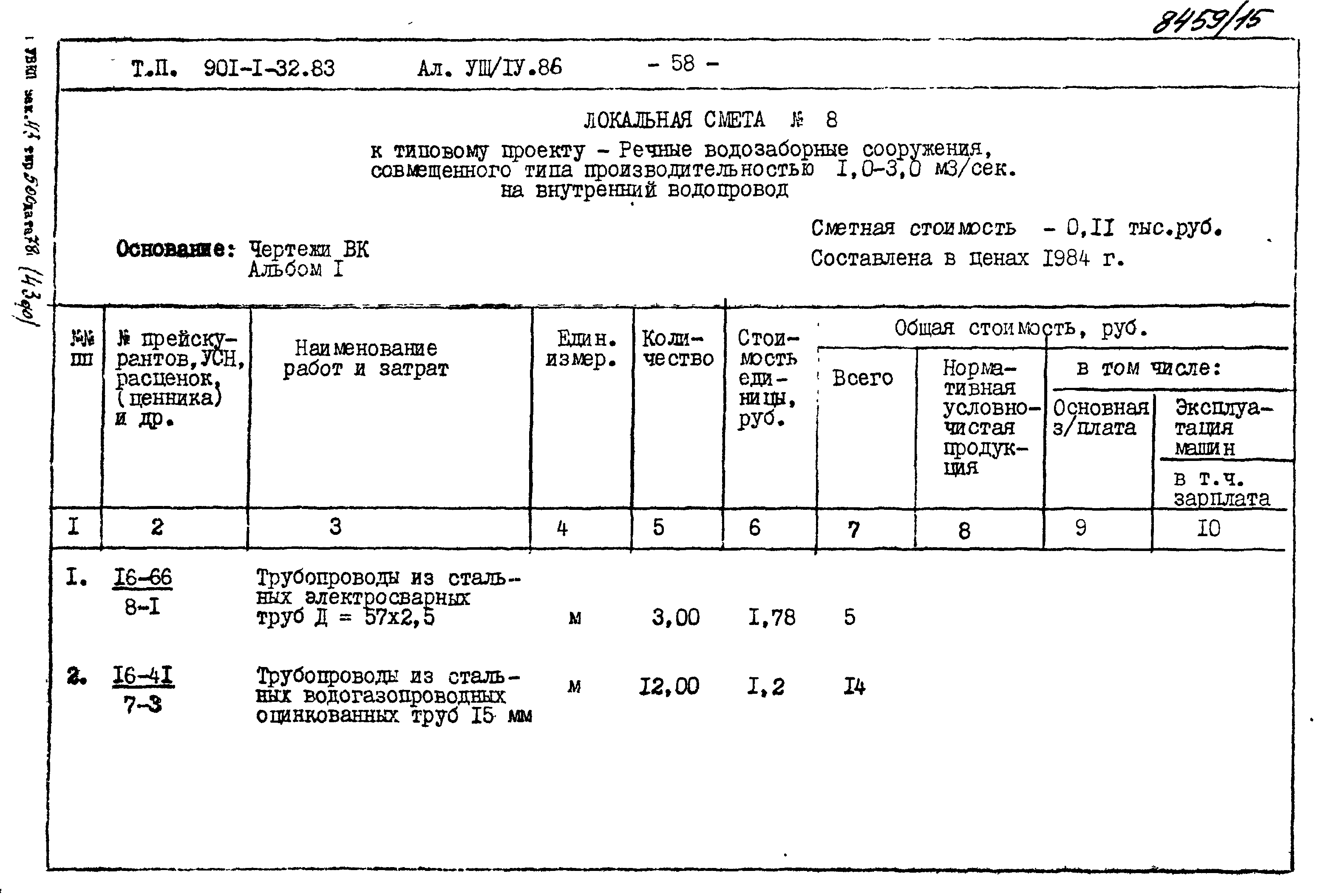 Типовой проект 901-1-70.87