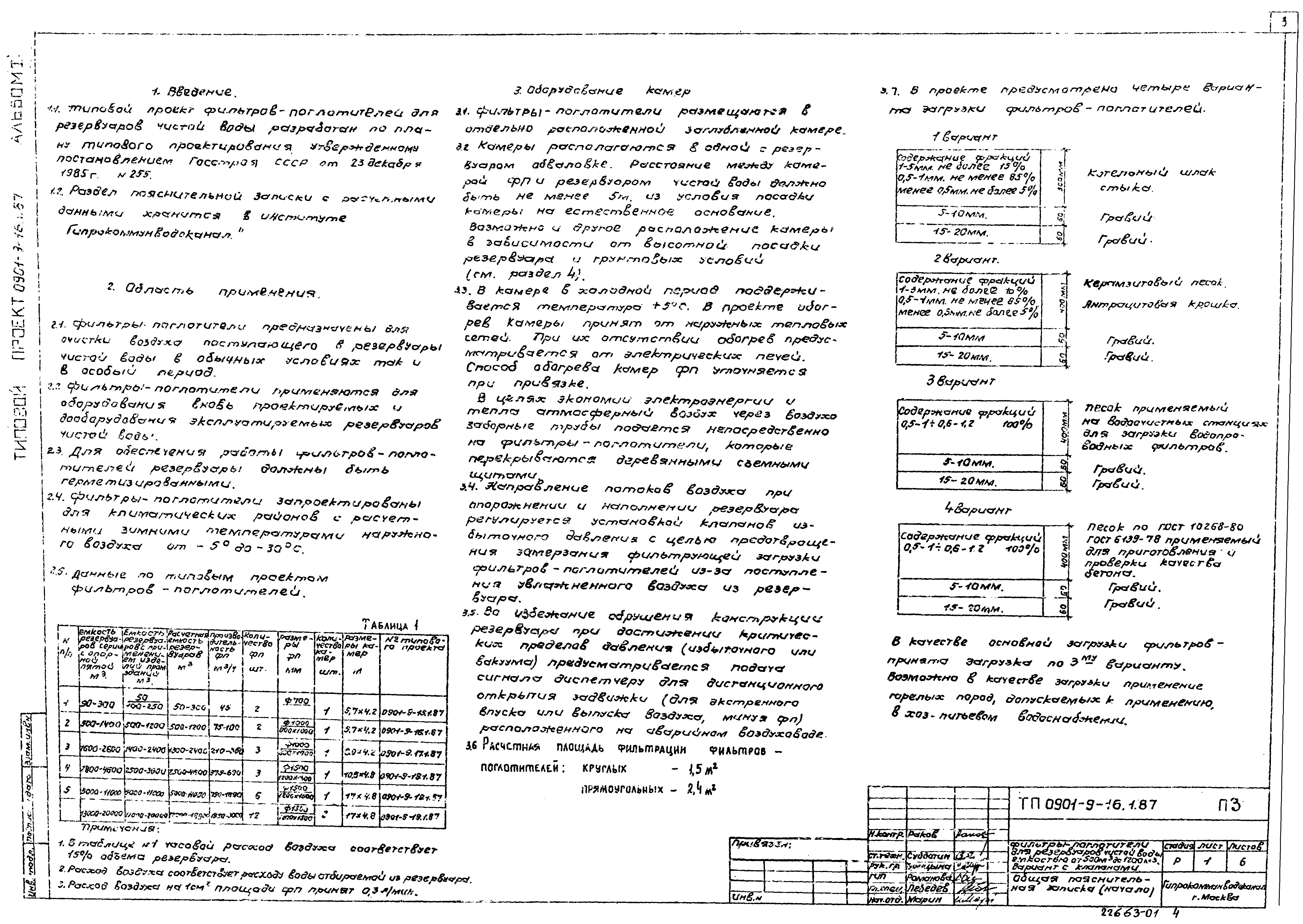 Типовой проект 0901-9-16.1.87