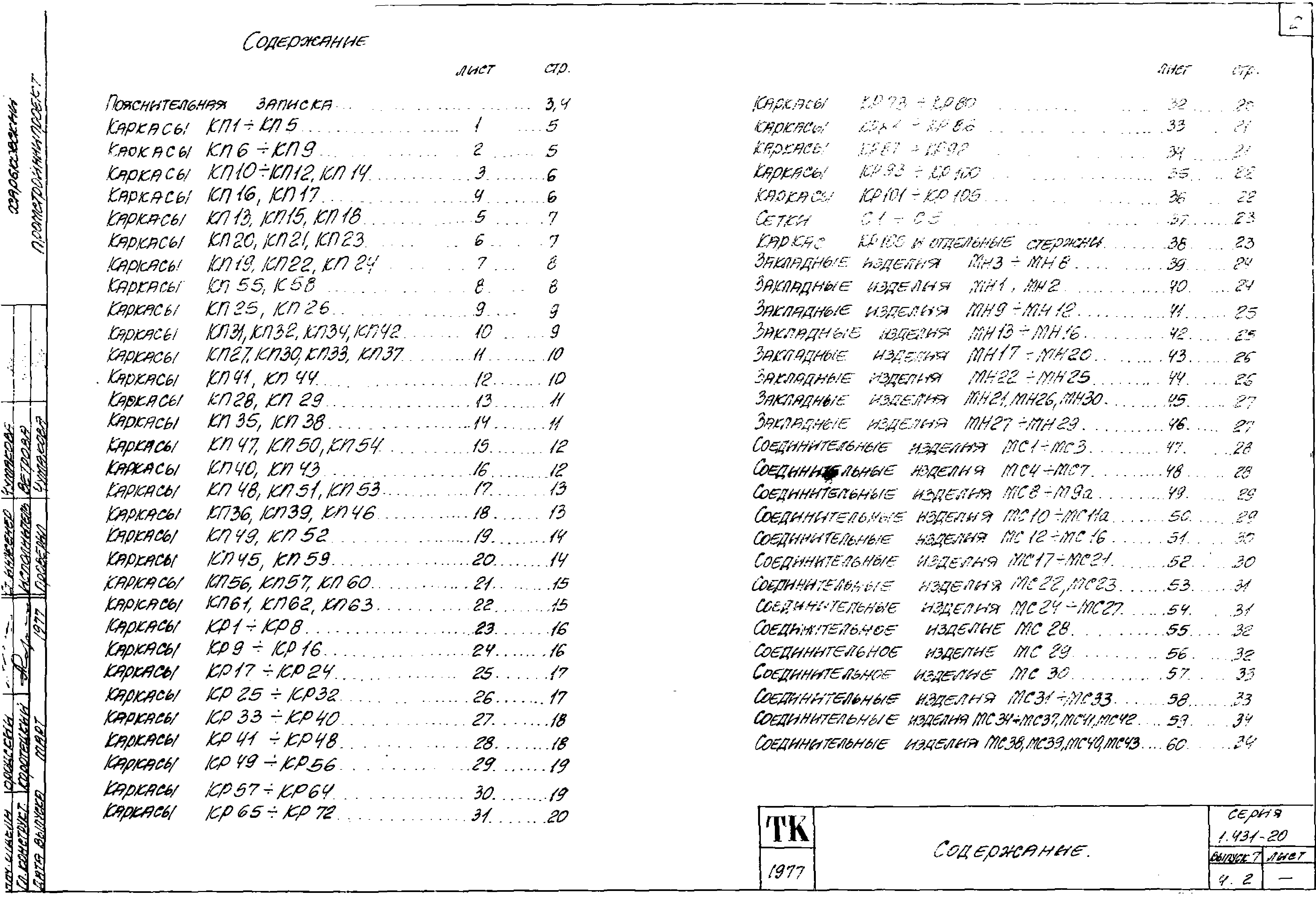 Серия 1.431-20