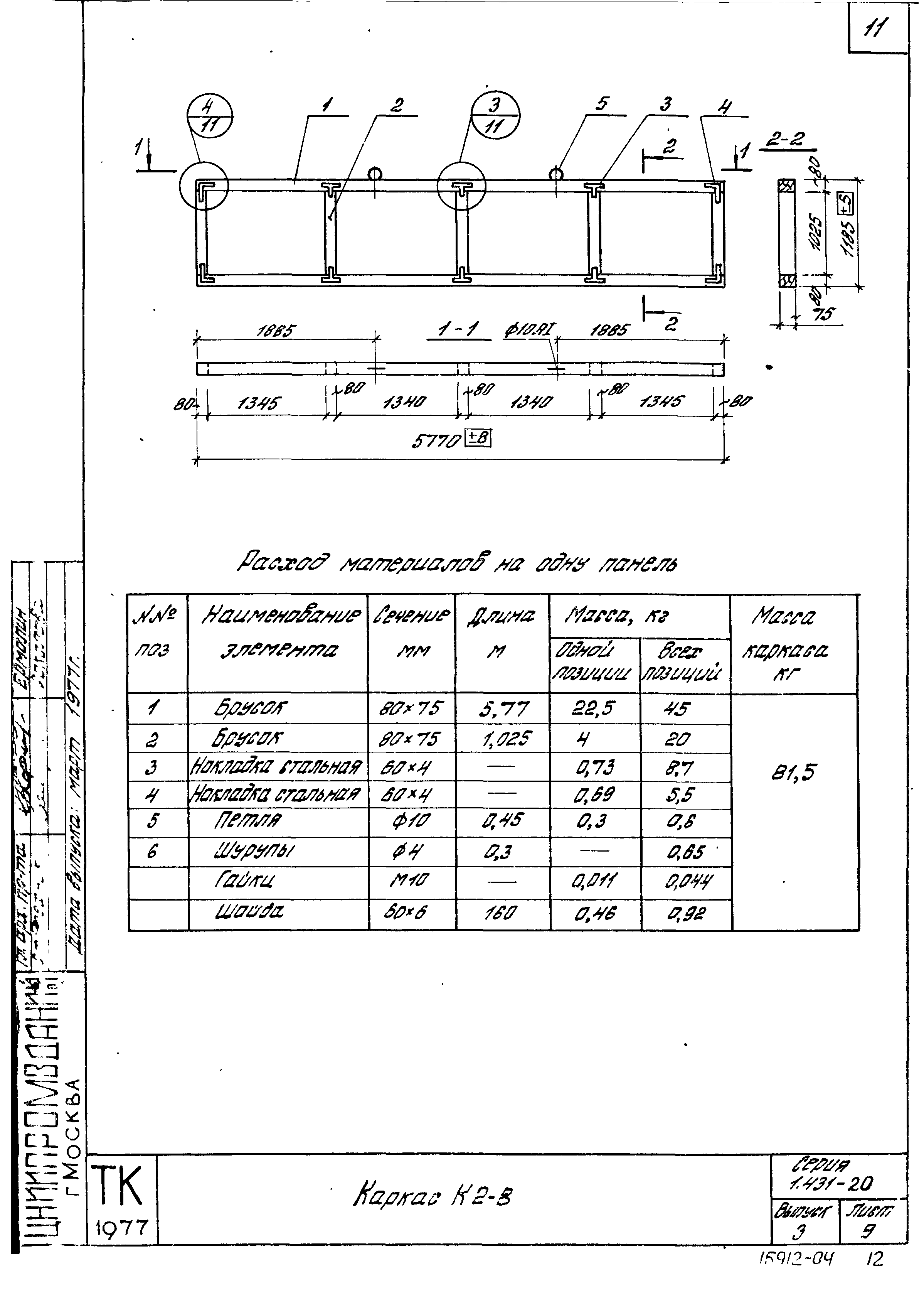 Серия 1.431-20