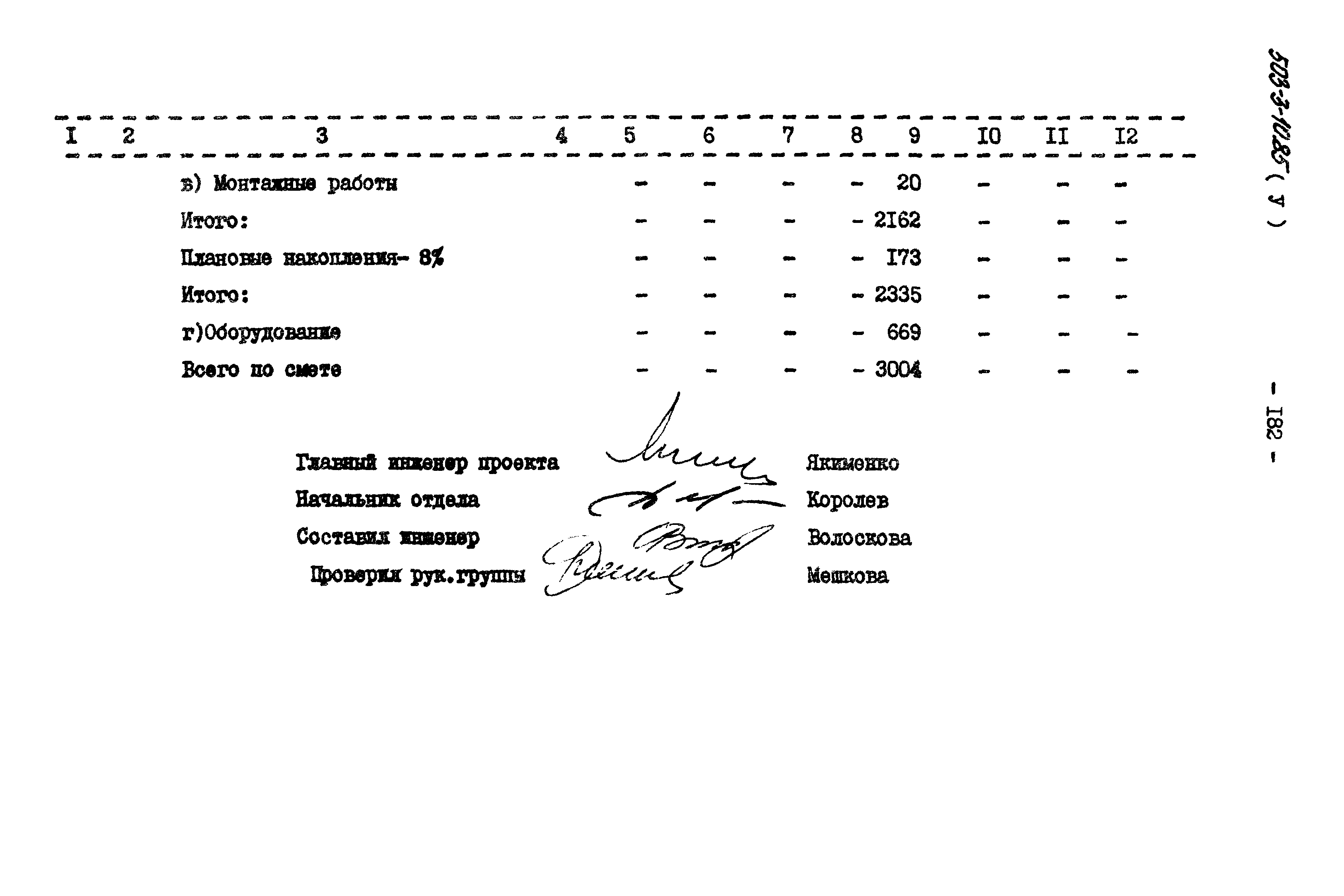 Типовой проект 503-3-10.85