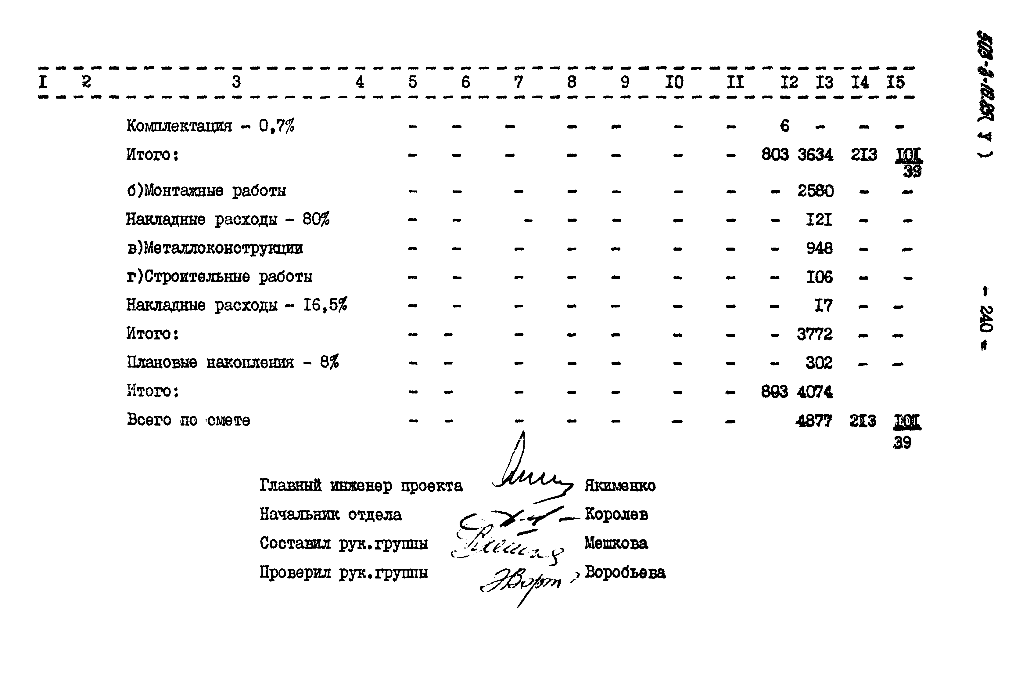 Типовой проект 503-3-10.85
