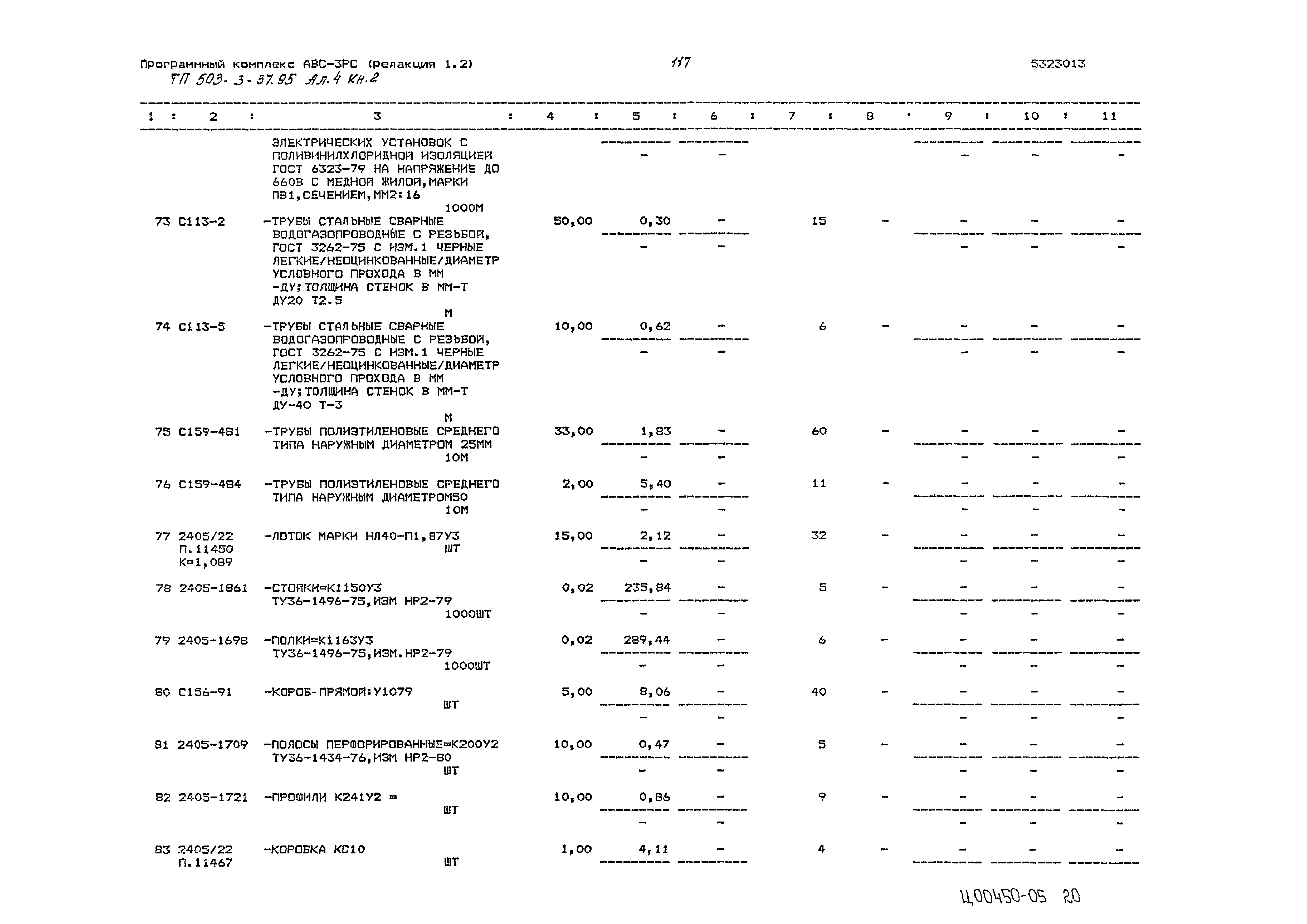 Типовой проект 503-3-37.95