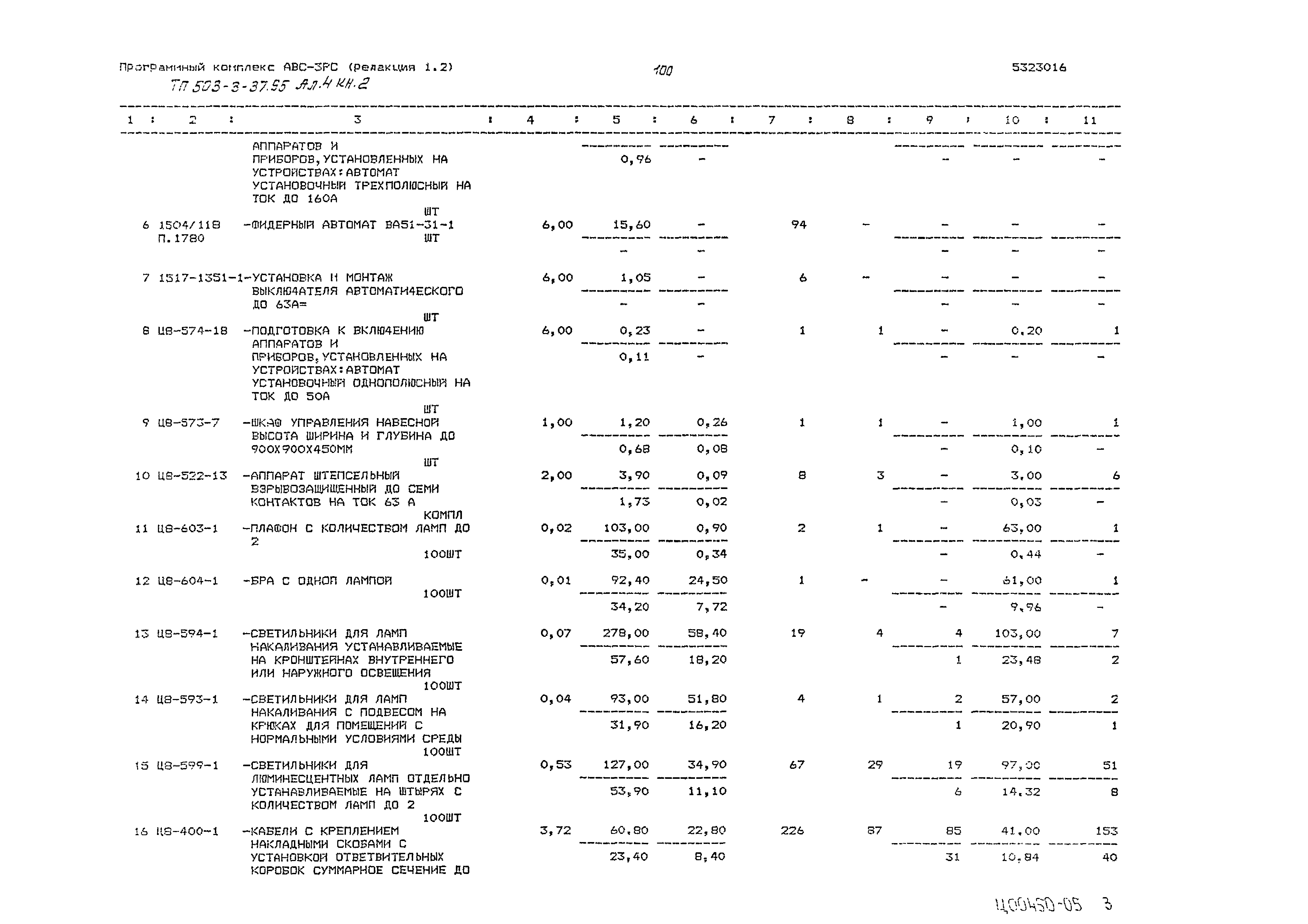 Типовой проект 503-3-37.95