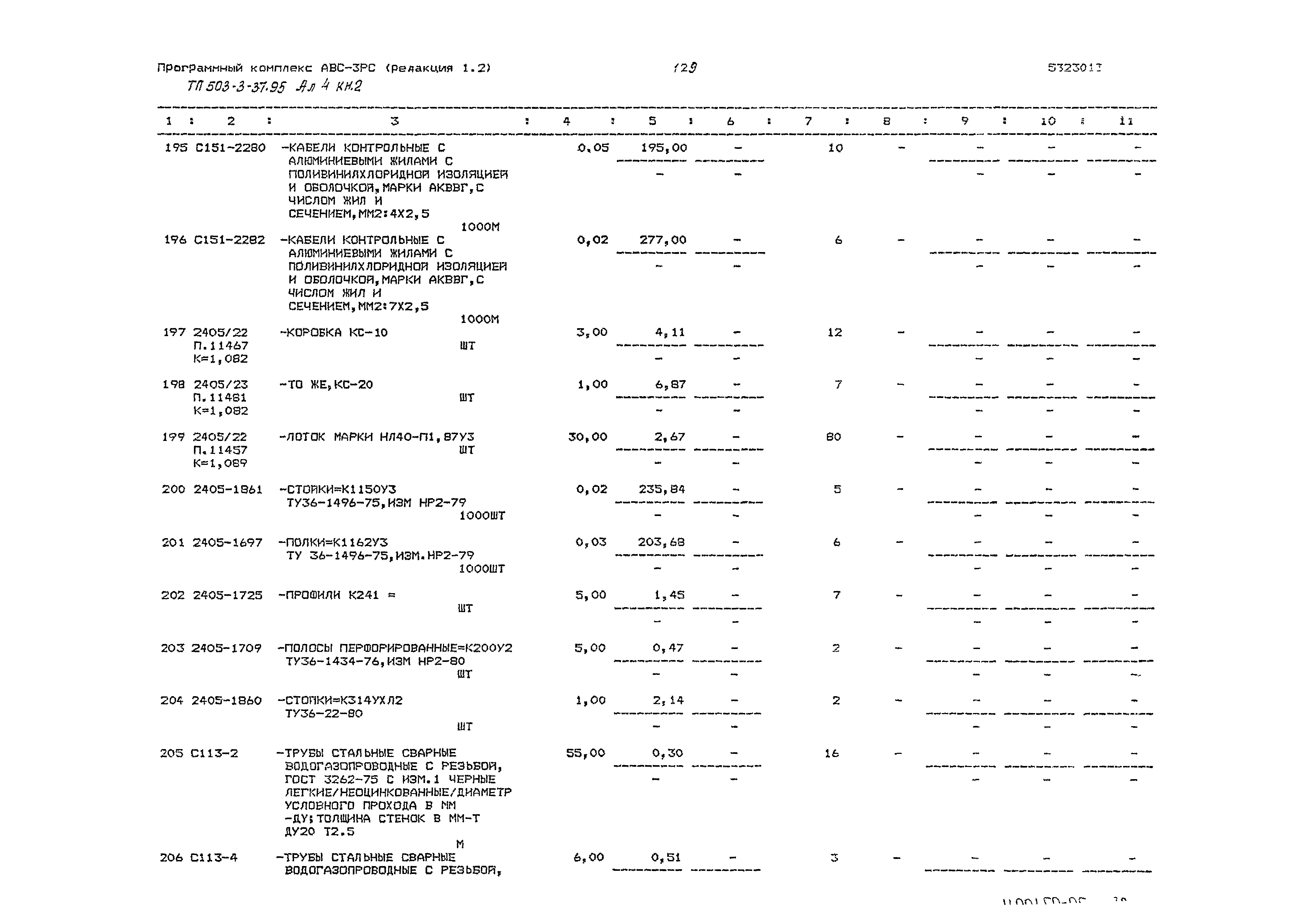 Типовой проект 503-3-37.95