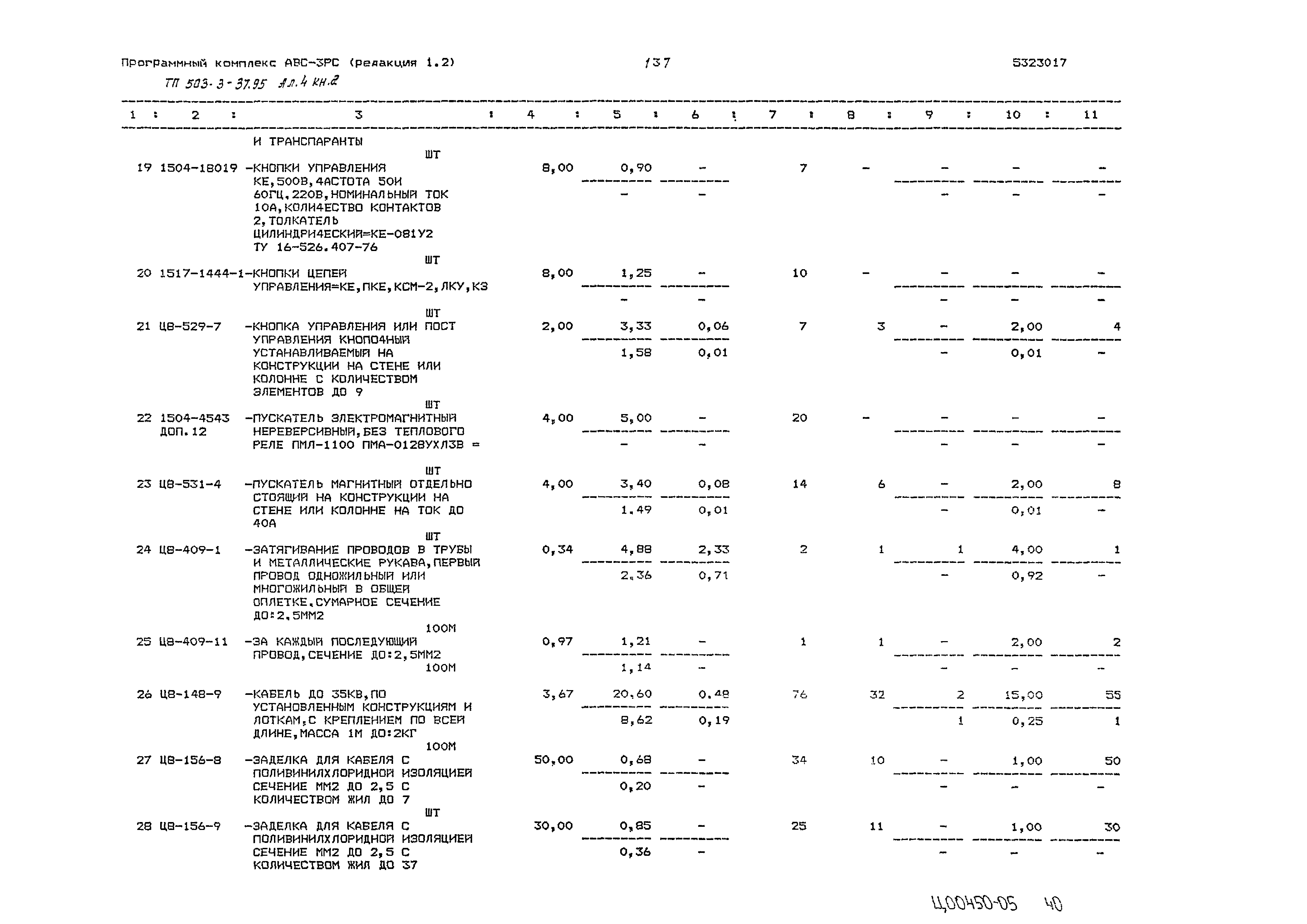 Типовой проект 503-3-37.95