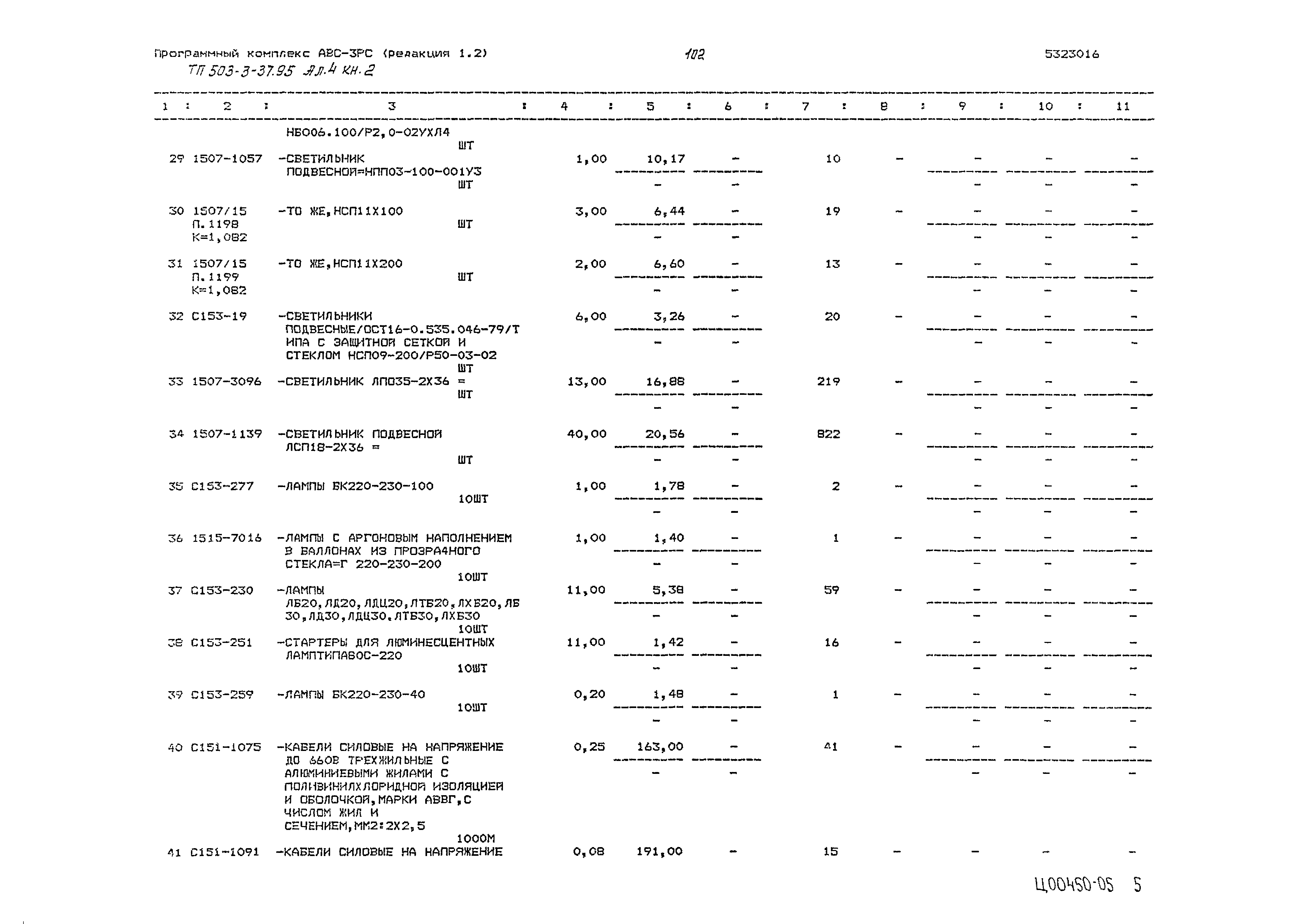 Типовой проект 503-3-37.95