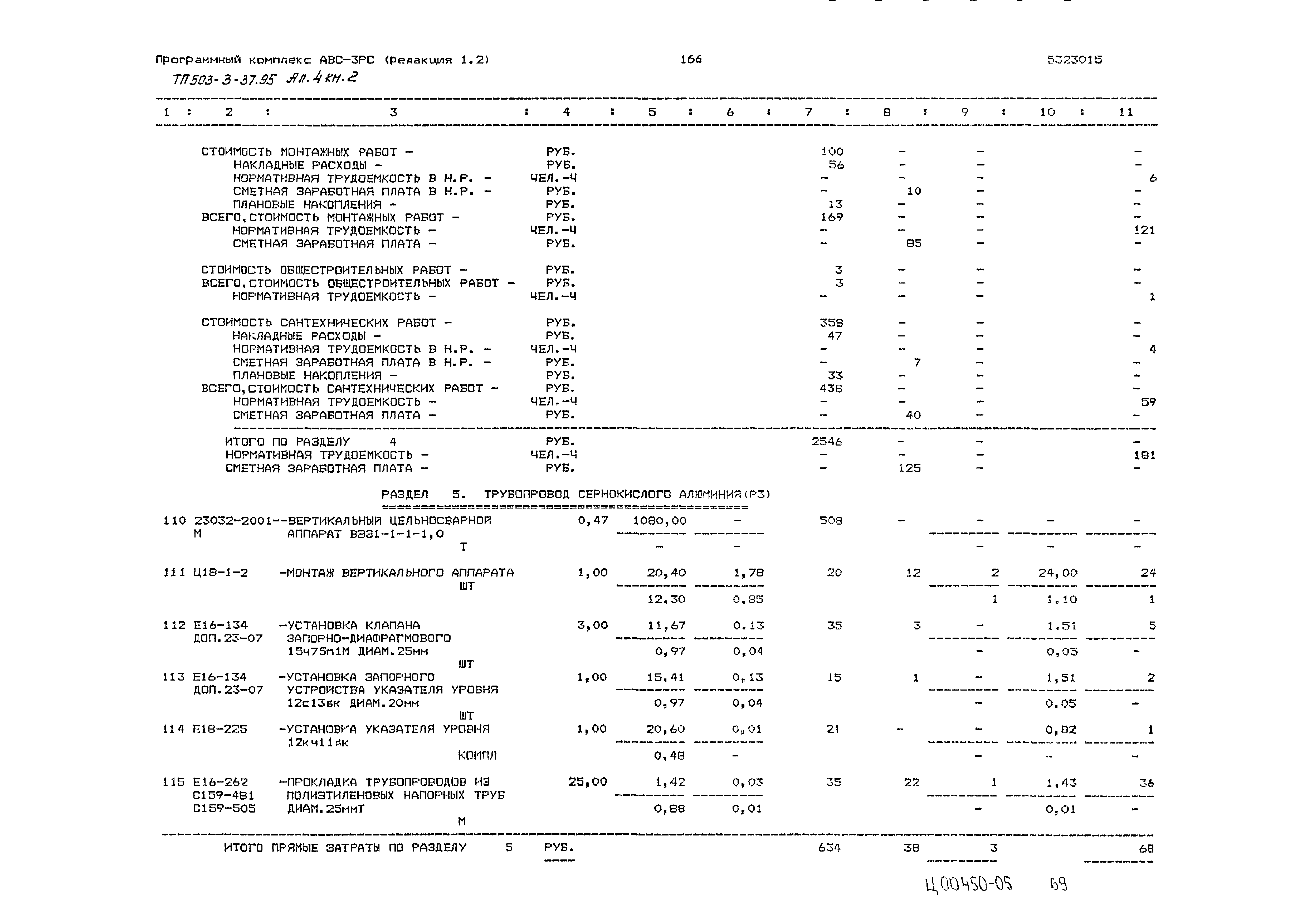 Типовой проект 503-3-37.95